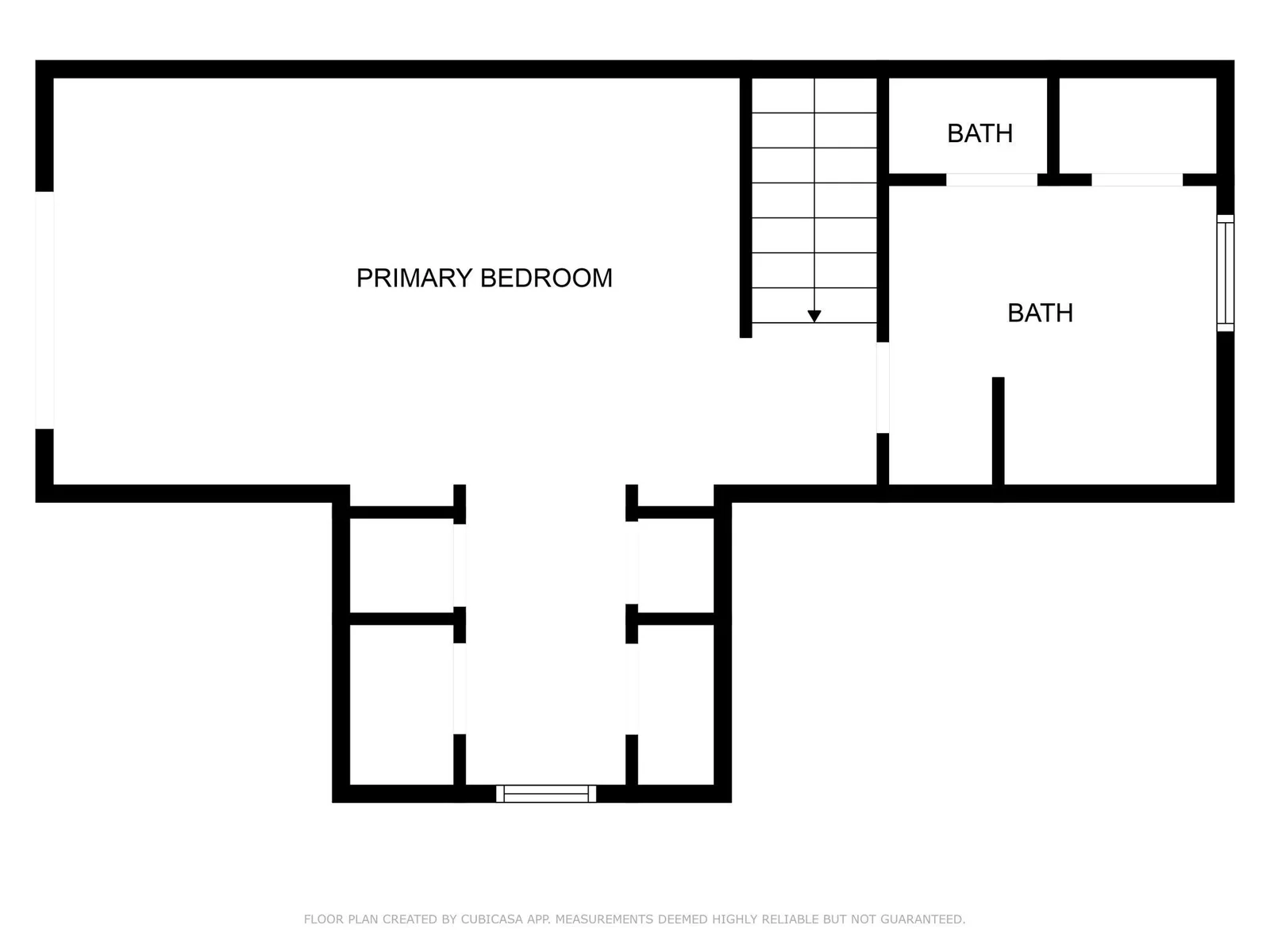Floorplan for upper level.