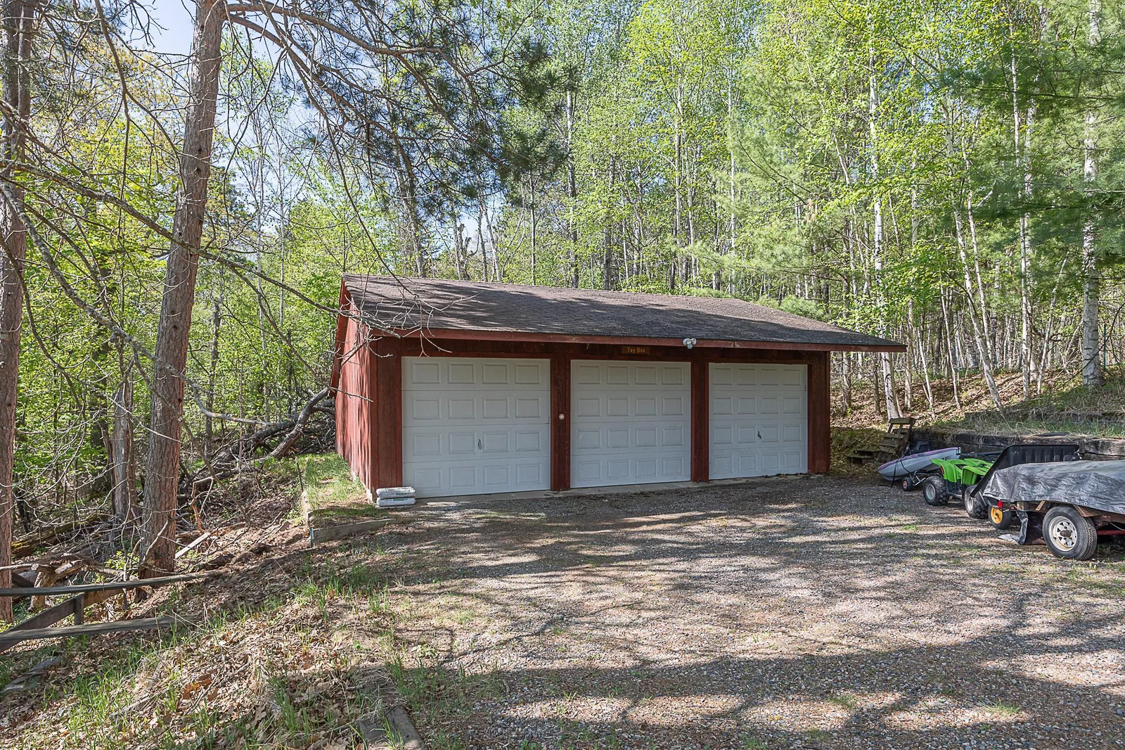 32x37 three stall garage.