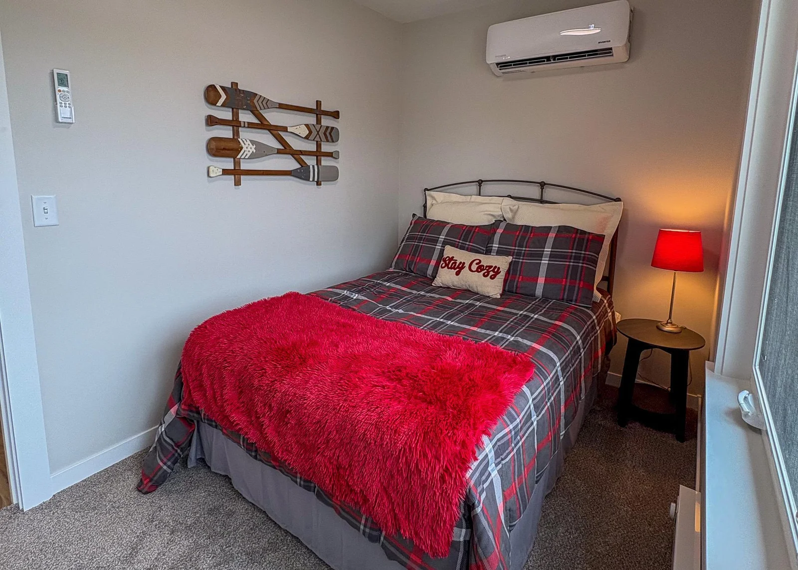 Master bedroom with closet