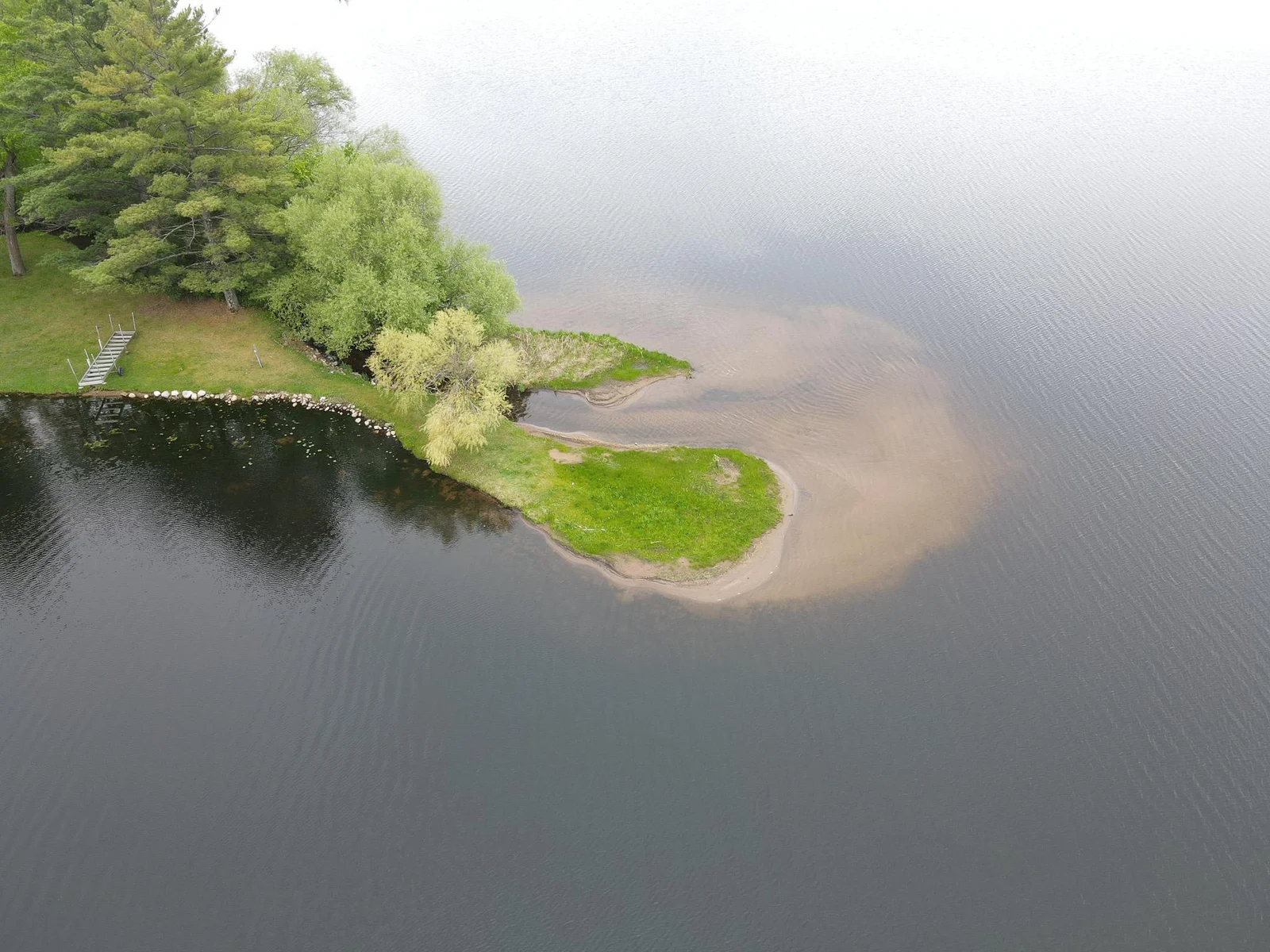 Sand point on shared property