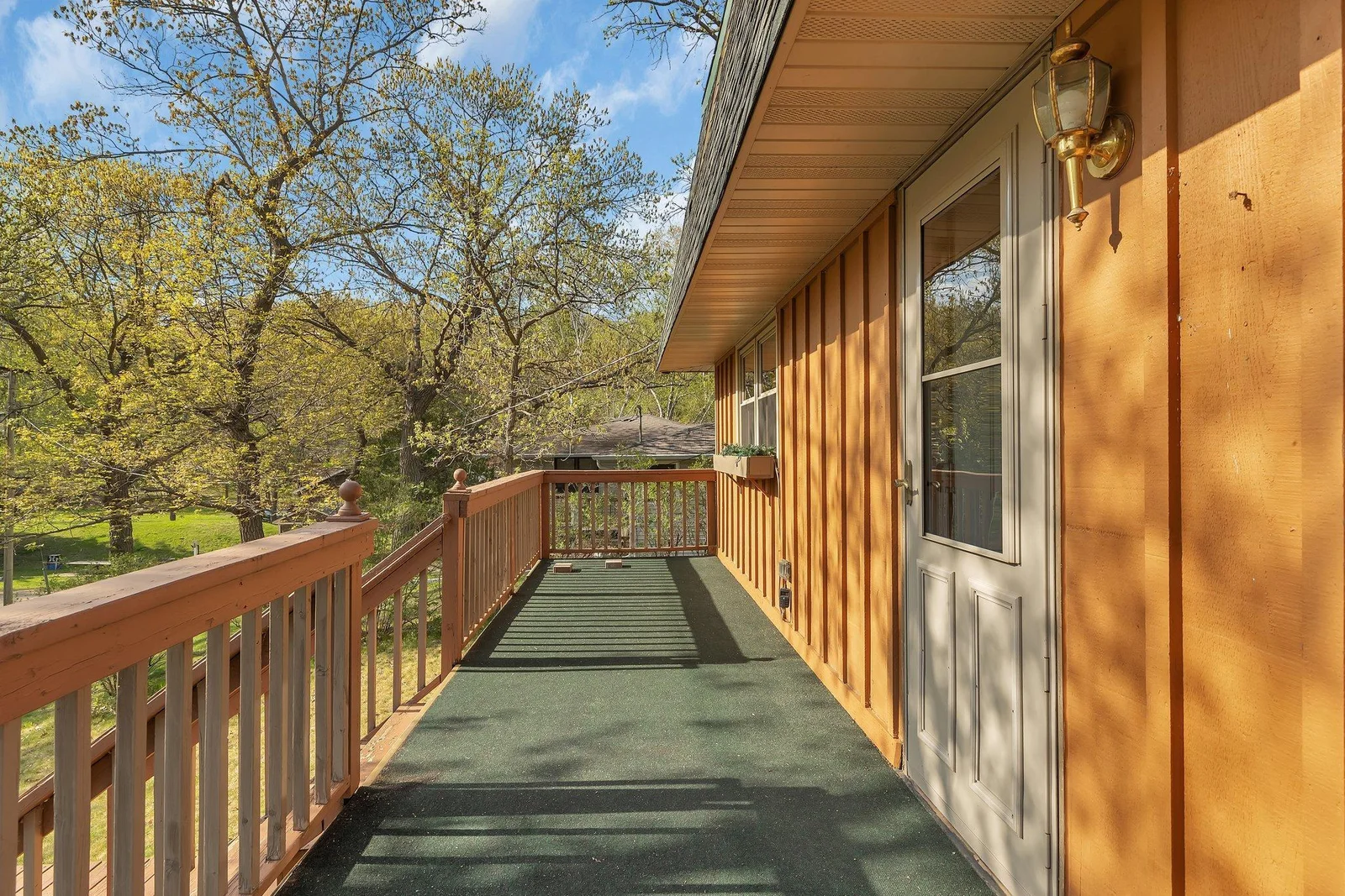 Deck around house