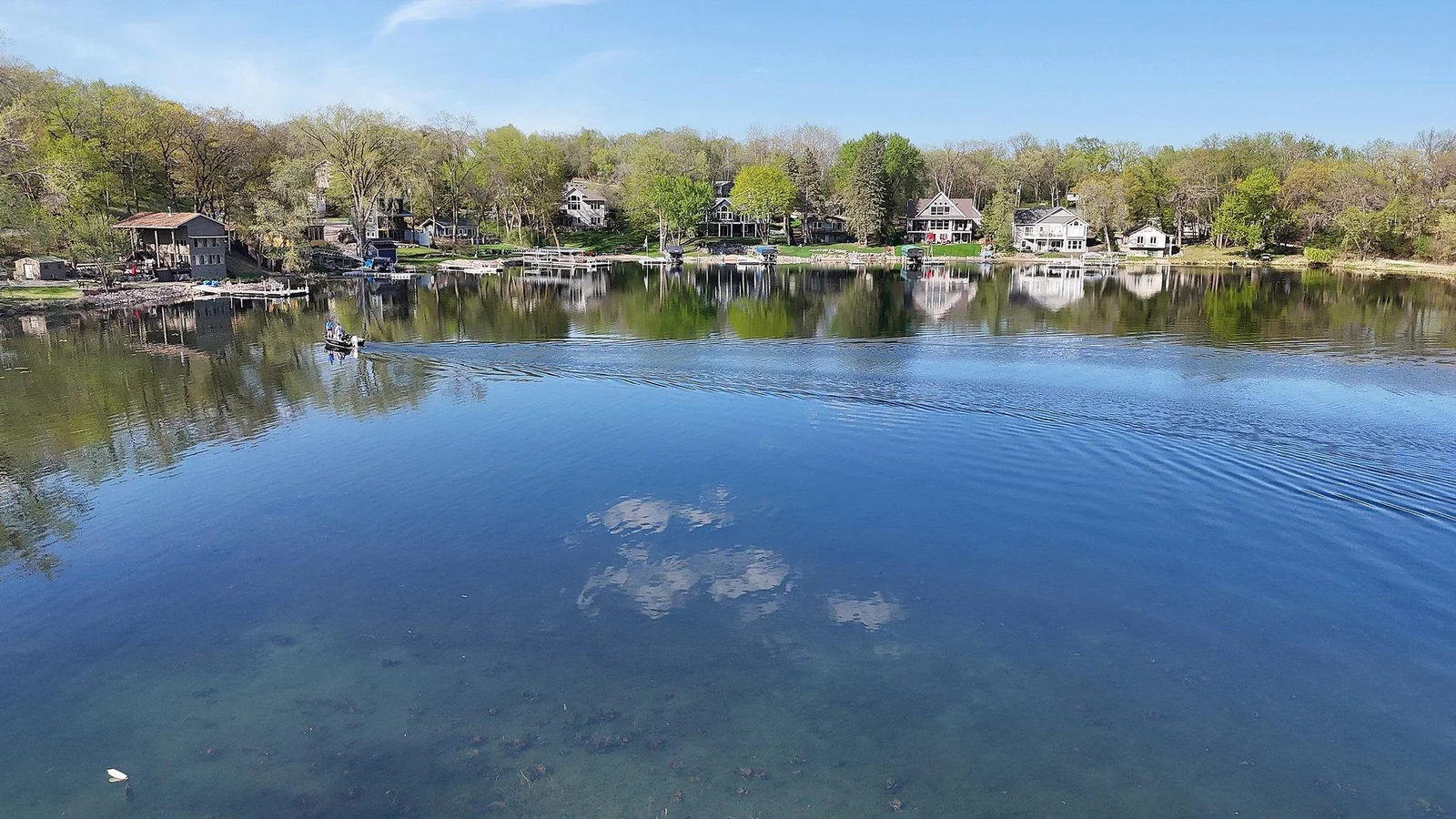 Lakefront in front of home