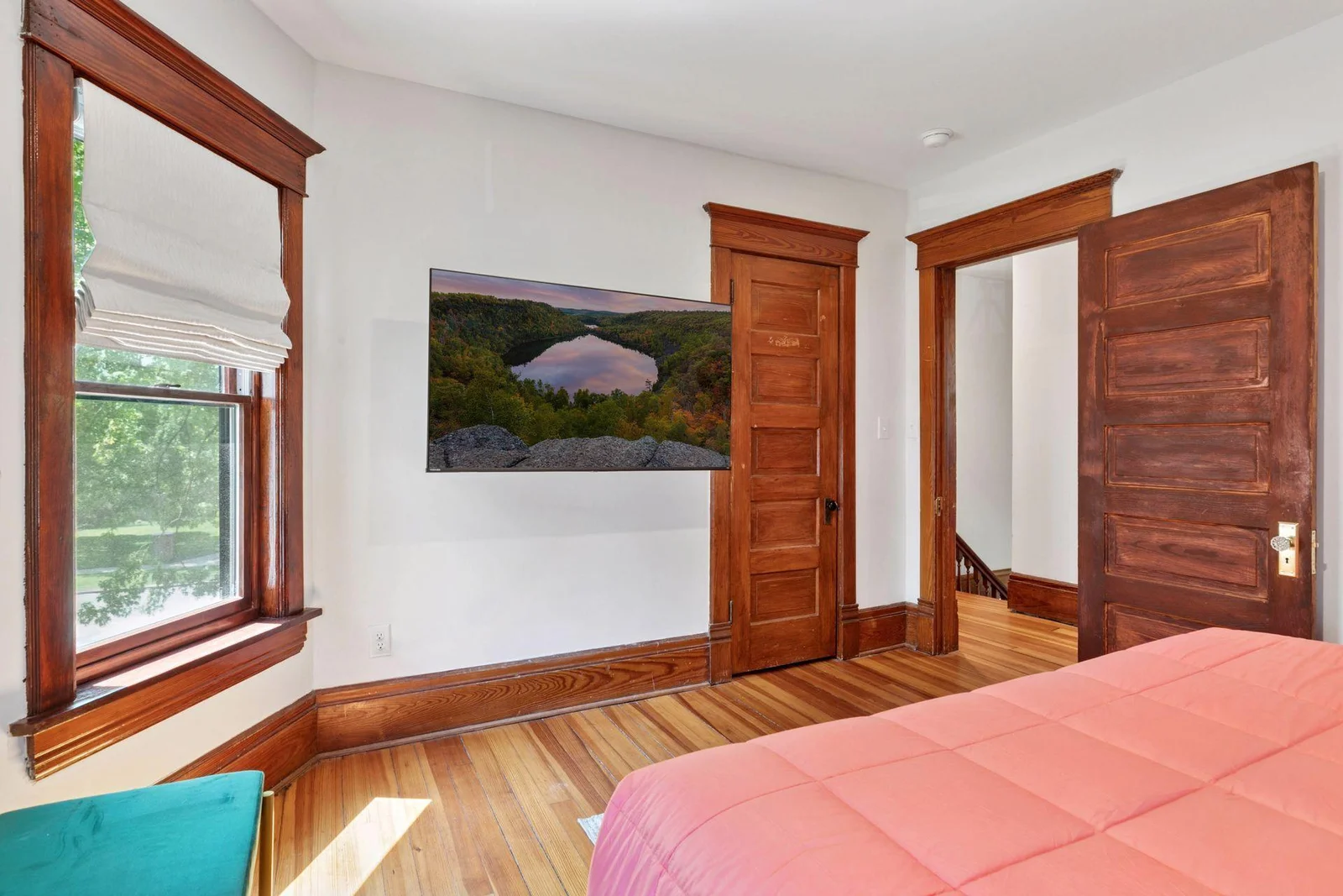 Classic wood window frame with a state-of-the art Anderson Window - the best of both worlds, just like this home!