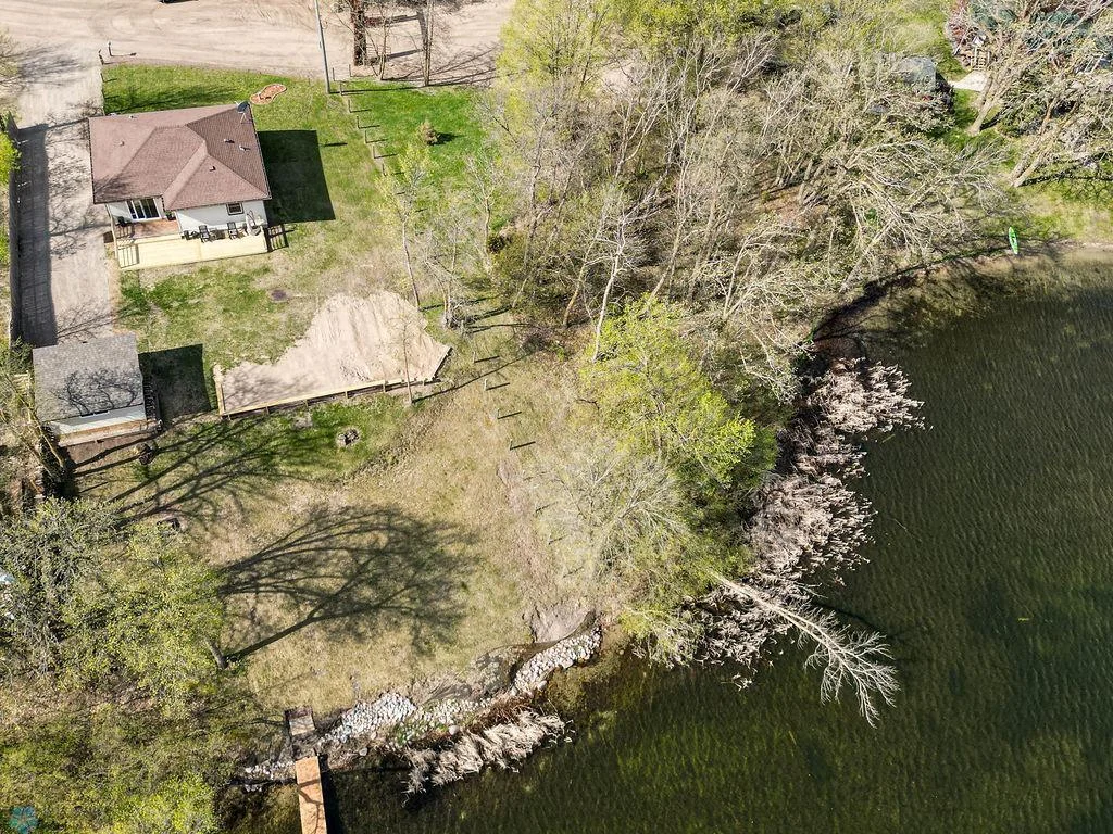 Aerial view of lot