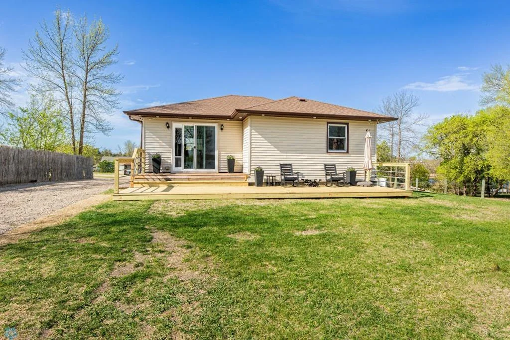Newly built back porch