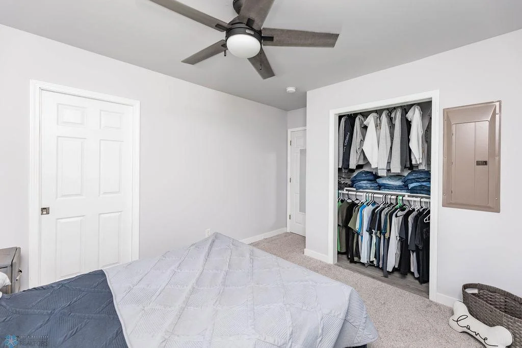 Bedroom #2. Door on left is laundry/utility