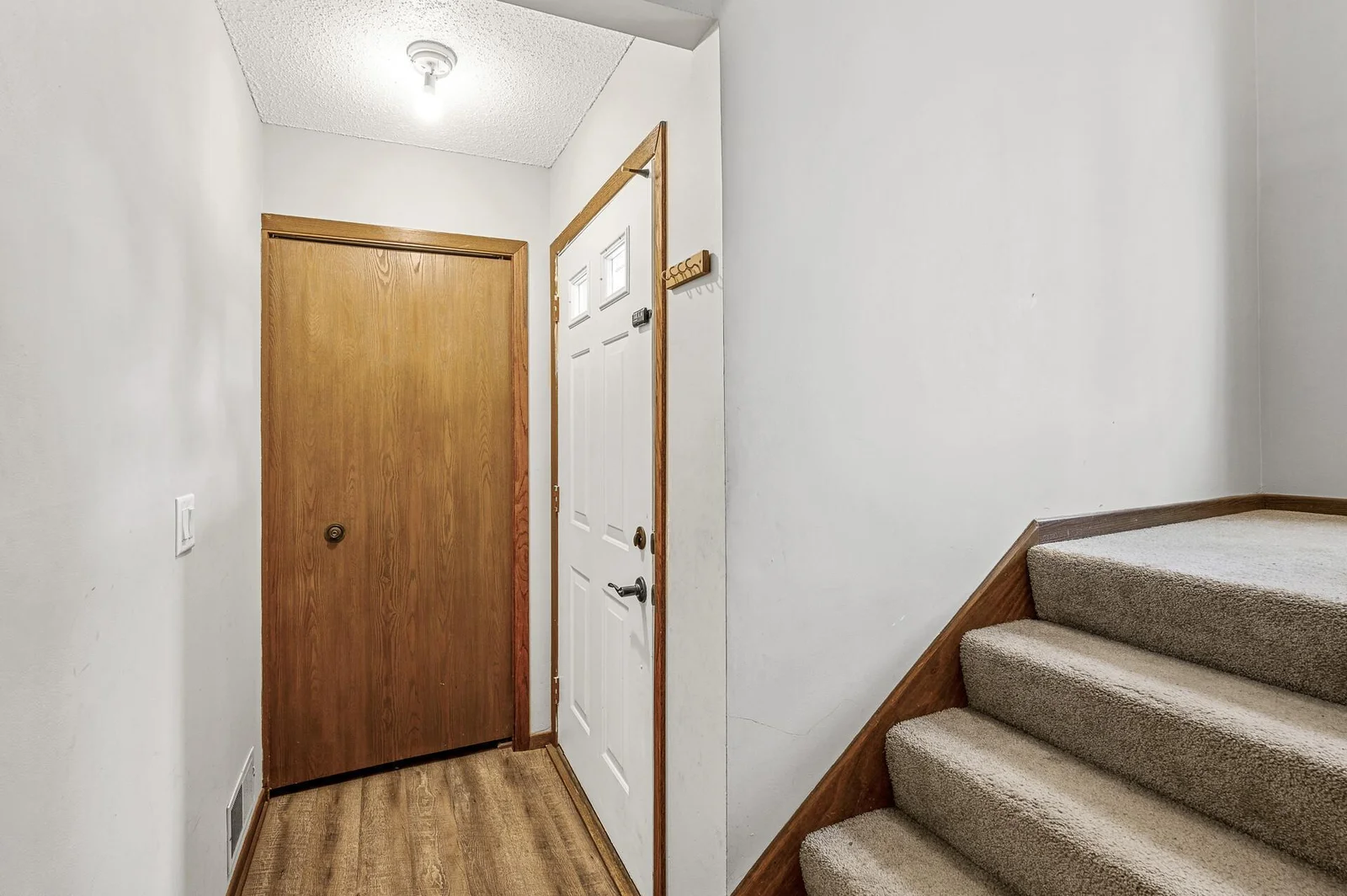 Front foyer with coat closet