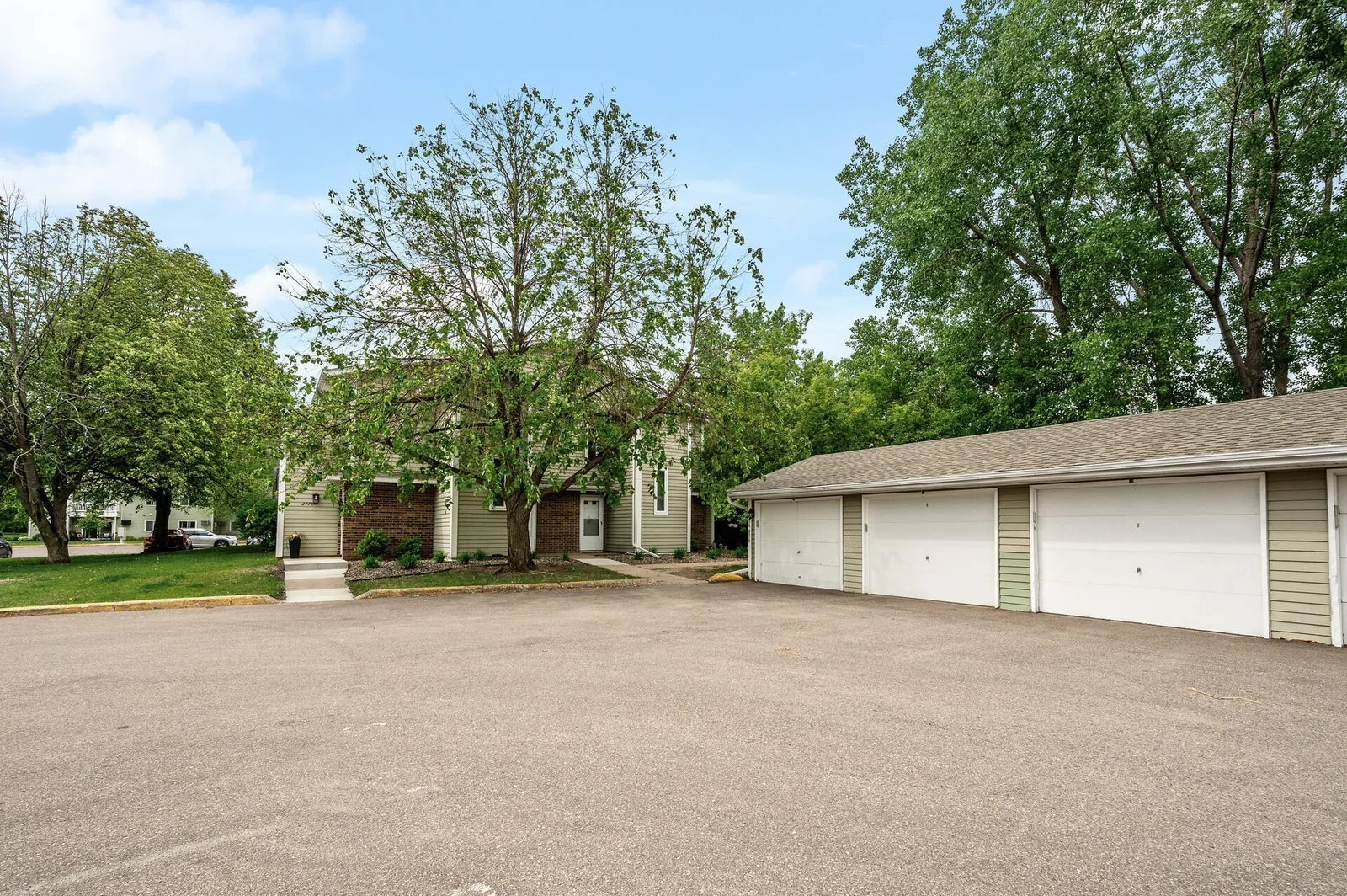 Front/side, garage views