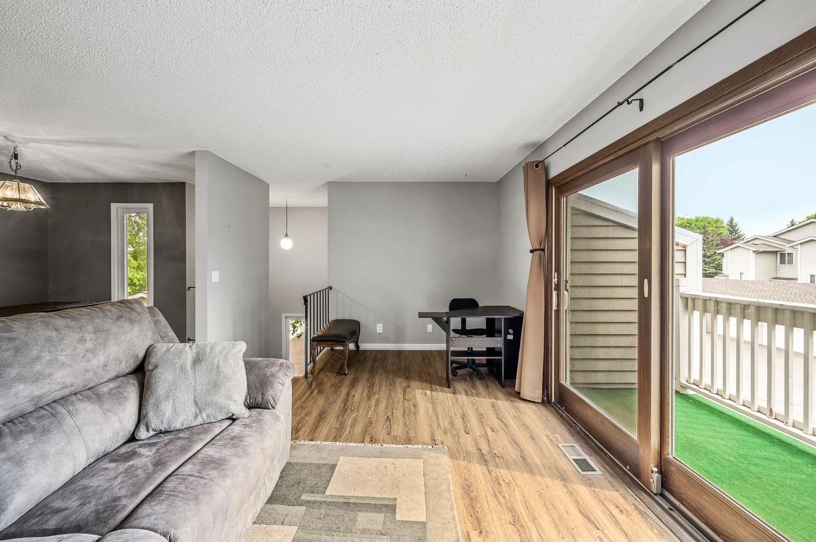 Extended area of living room