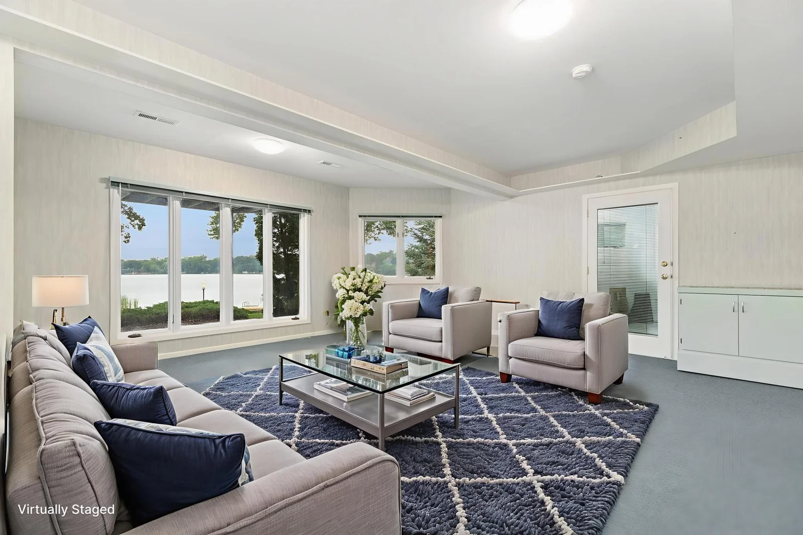 Lower Level Family Room (Virtually Staged)