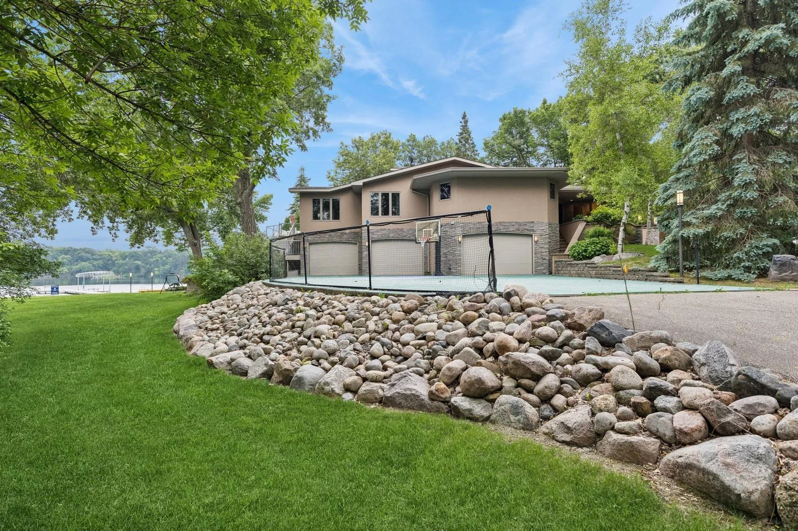 Garage + Sport Court + Landscaping