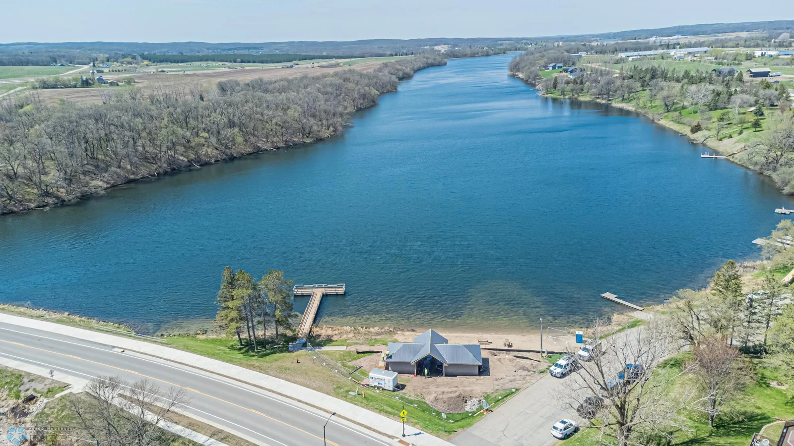 Frazee City Beach with new beach house/picnic shelter