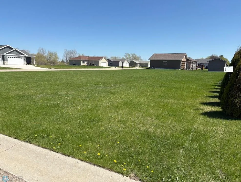 View from front of lot