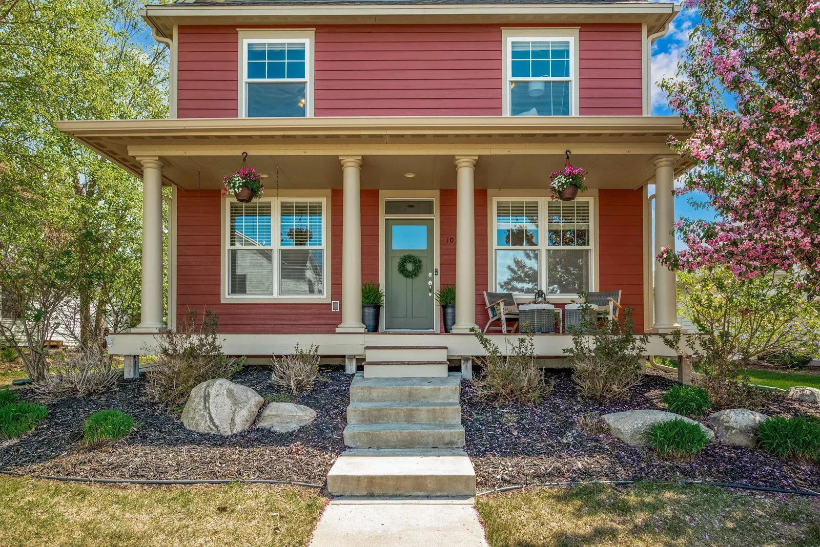 Welcoming front porch