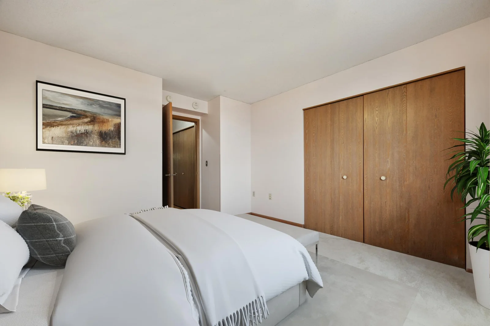 Virtual staged bedroom