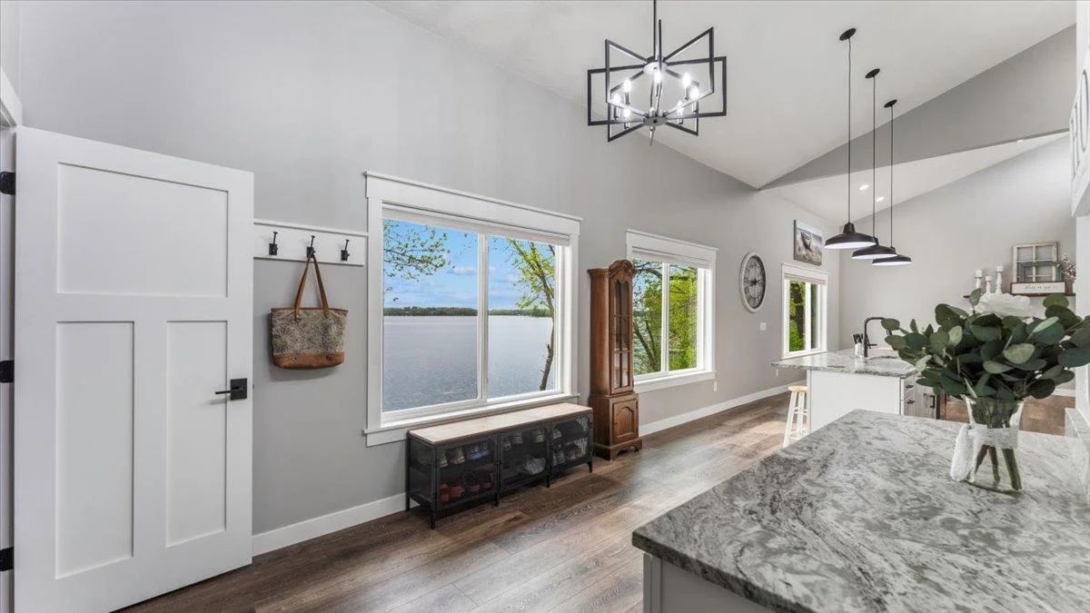Kitchen view to the lake