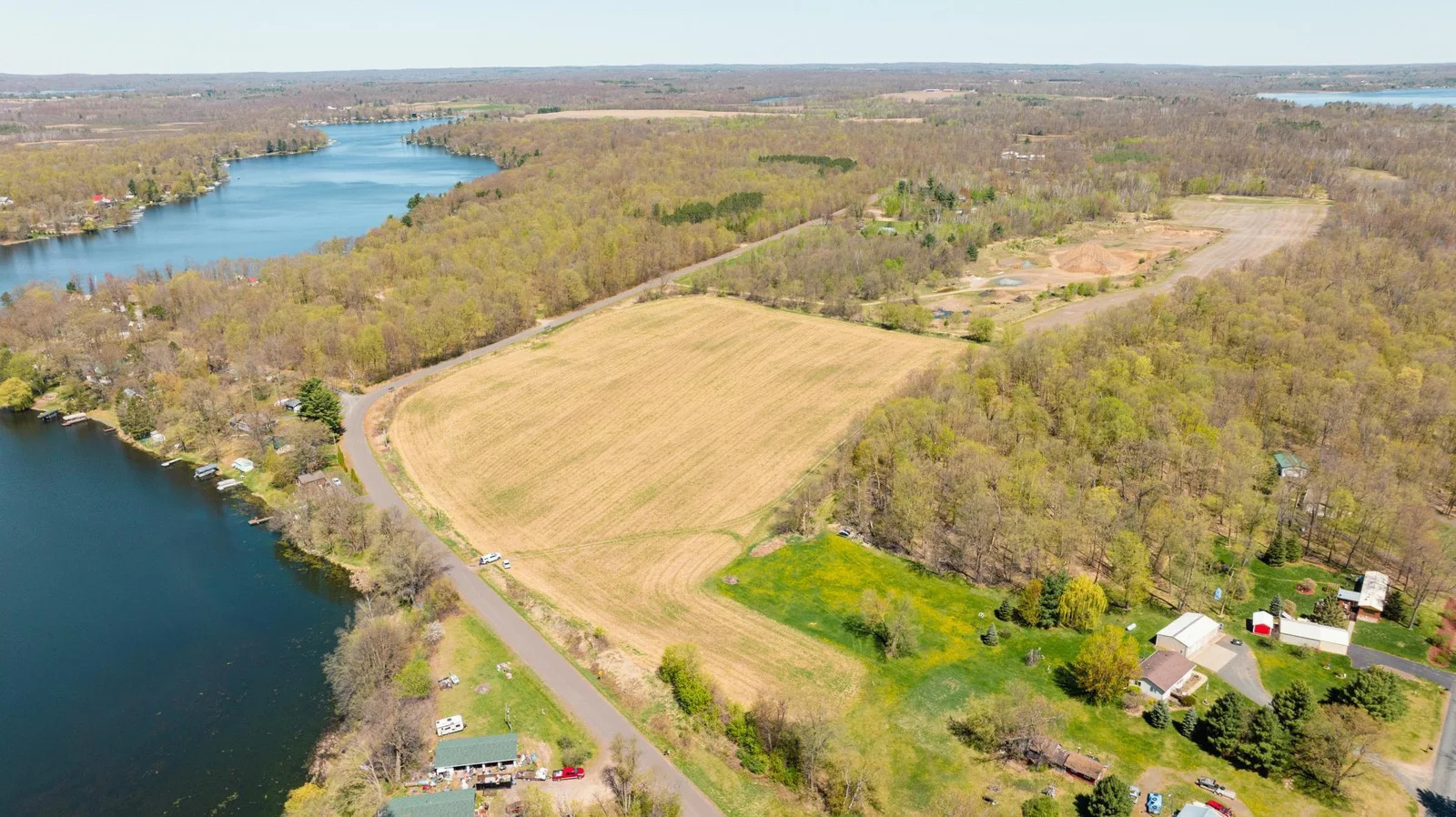Looking West across the property.