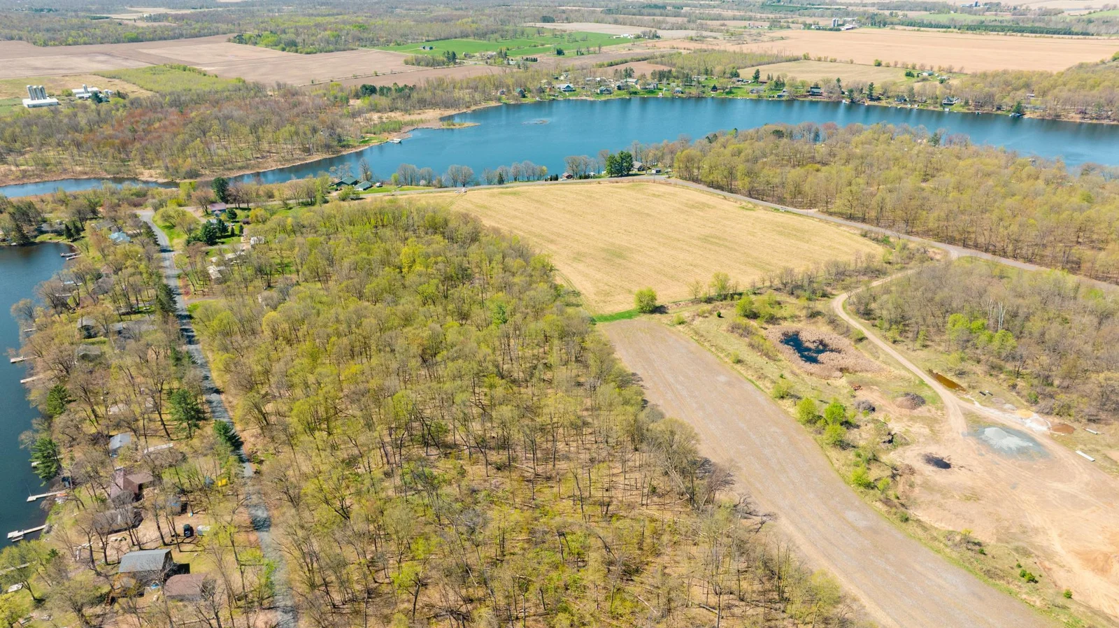Looking from the back of the property, towards the front.