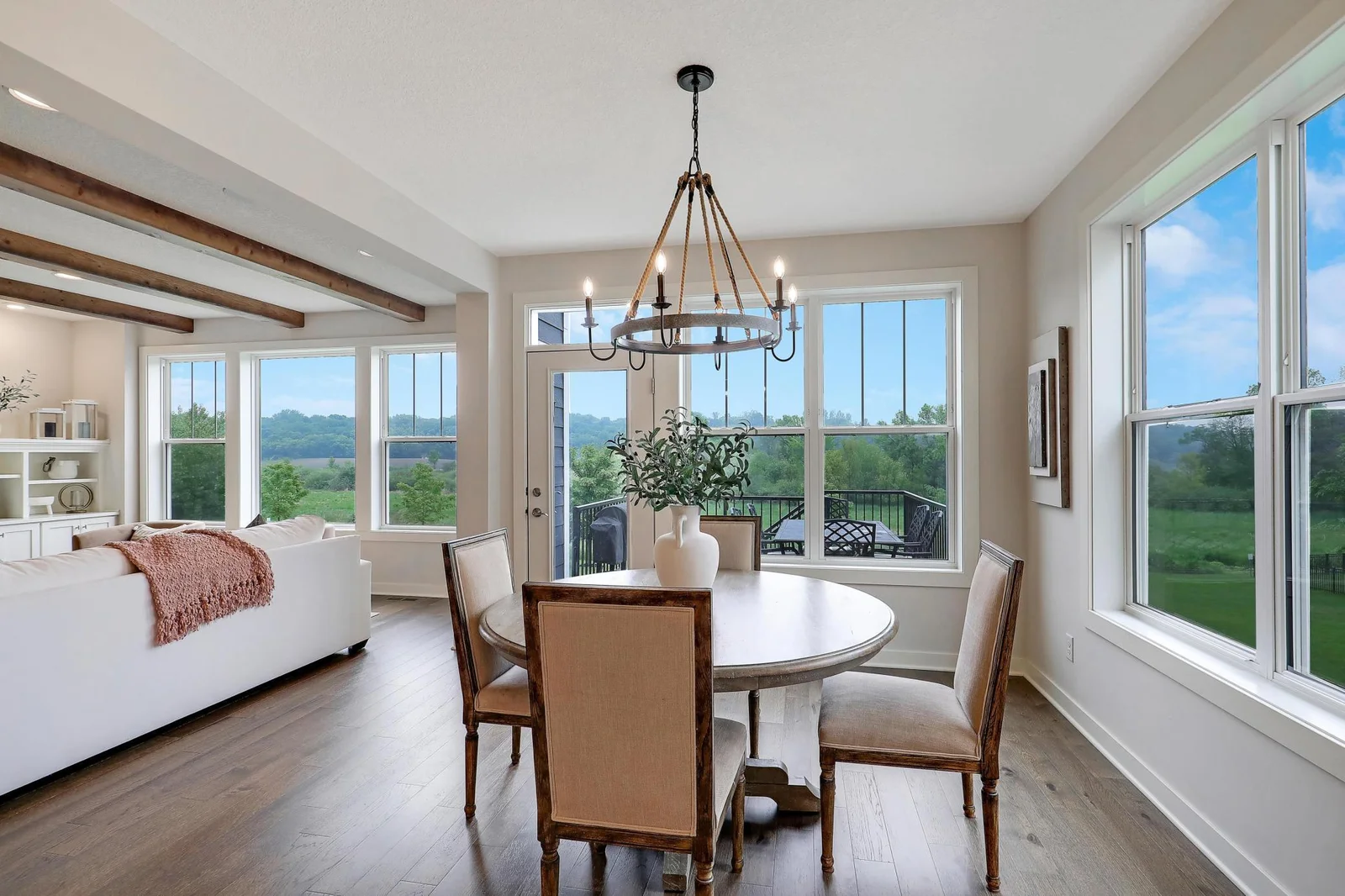 Spacious informal dining