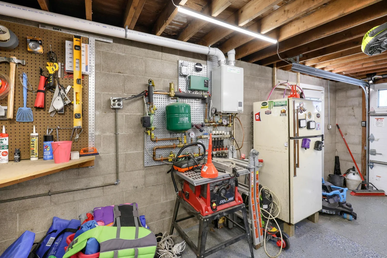 In floor heat detached garage