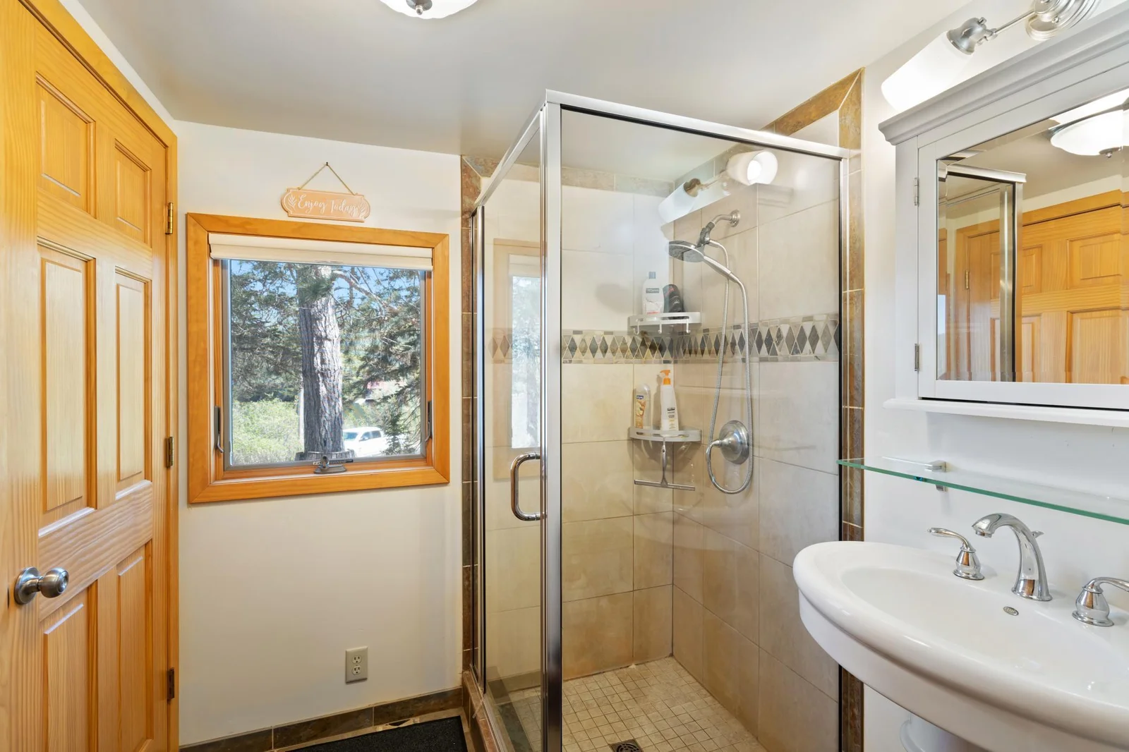 Updated Walk - in Shower Bathroom