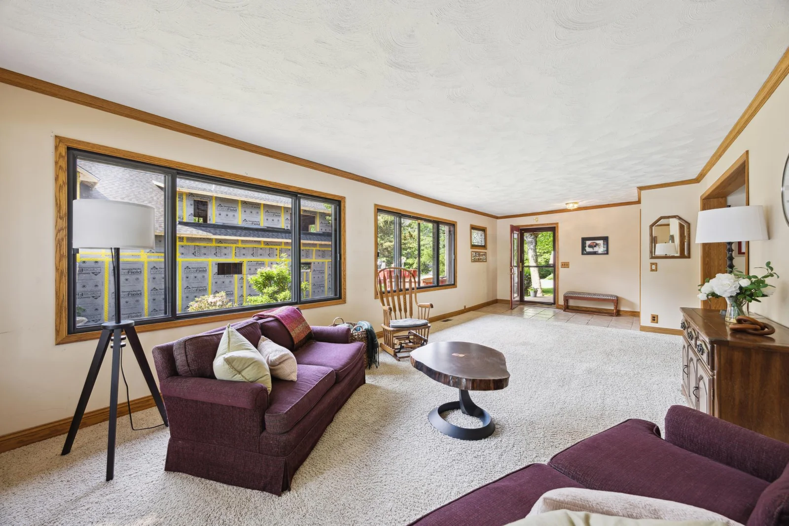 Great Room - could be living room with dining room.  Lots of windows to let in the natural light.