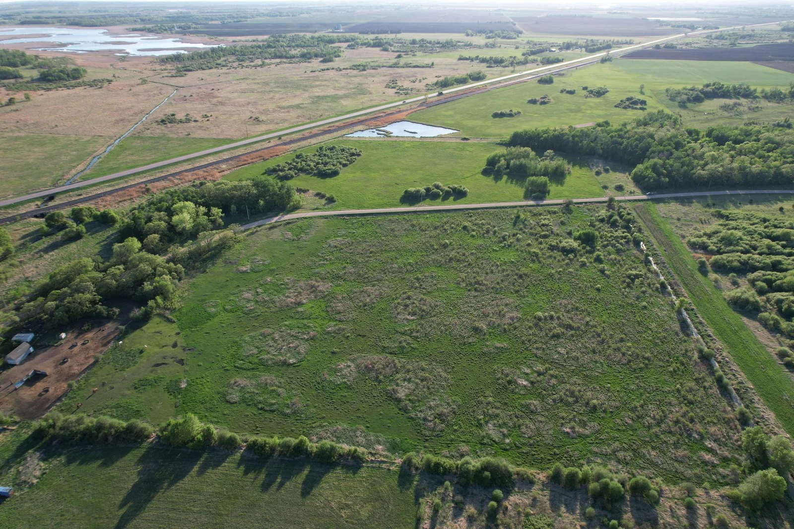 Facing West (Pasture/Rec and West Field)
