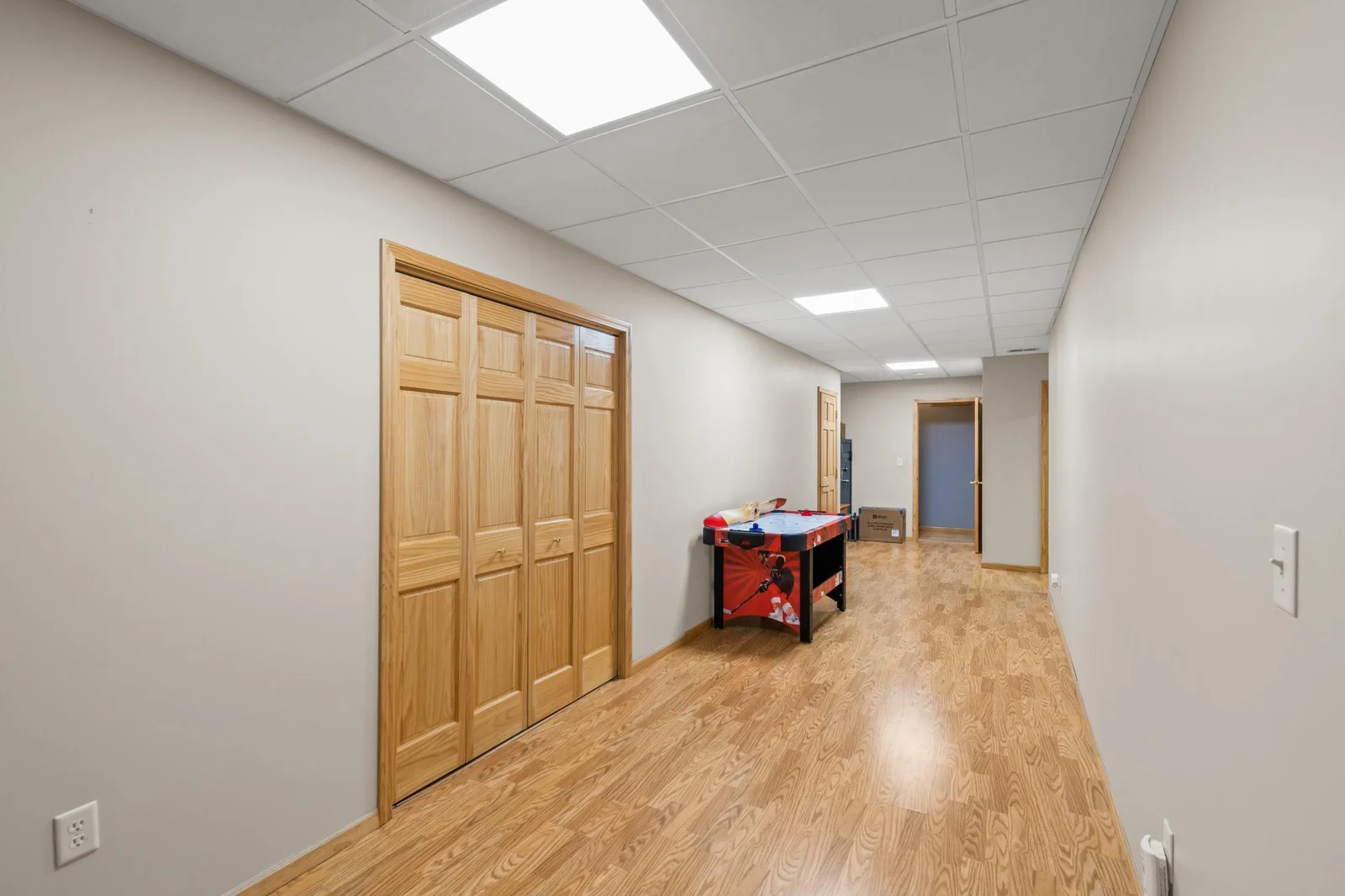Wide Hallway in Basement