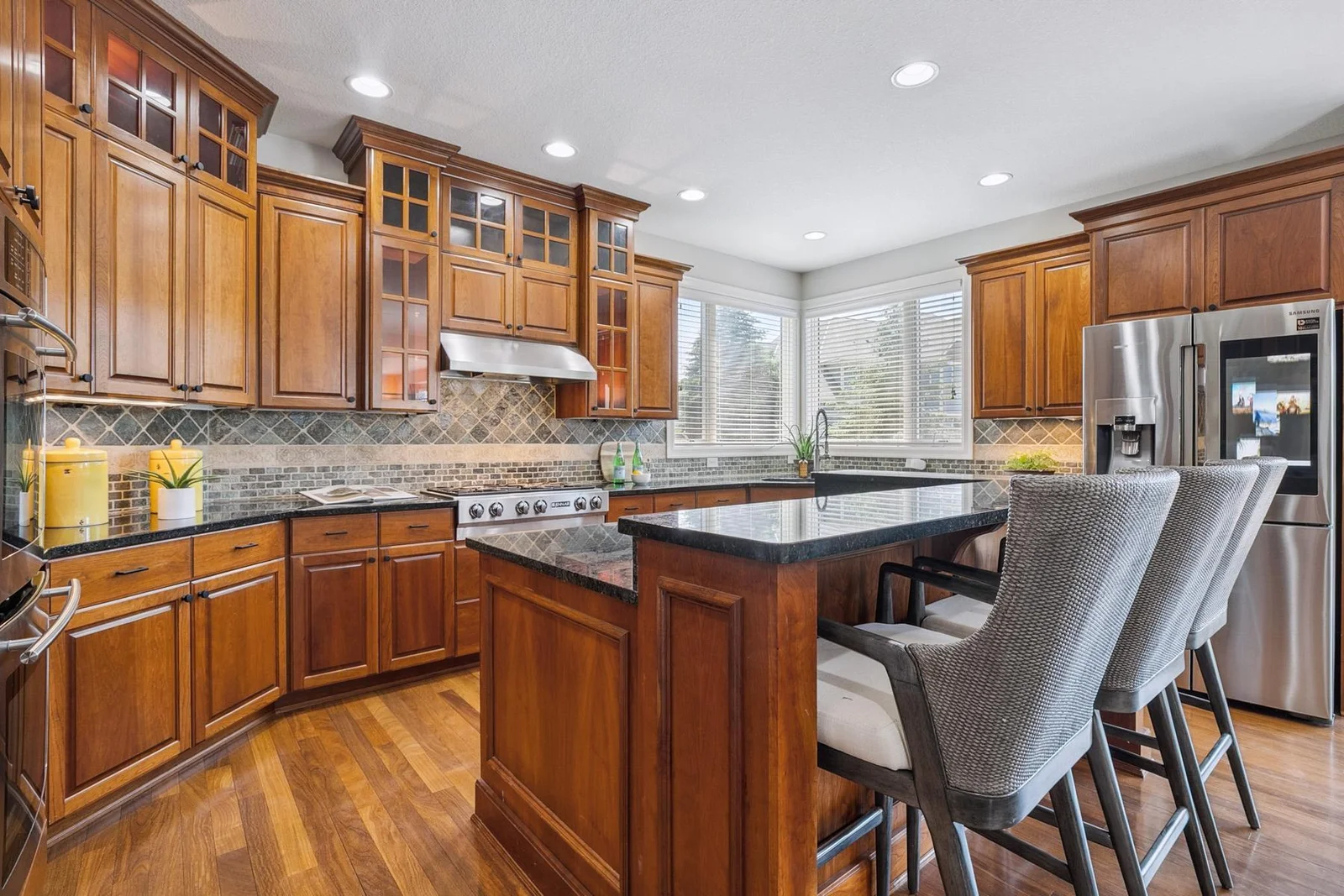 Chef-inspired design with ample storage, prep space, and elegant finishes throughout.