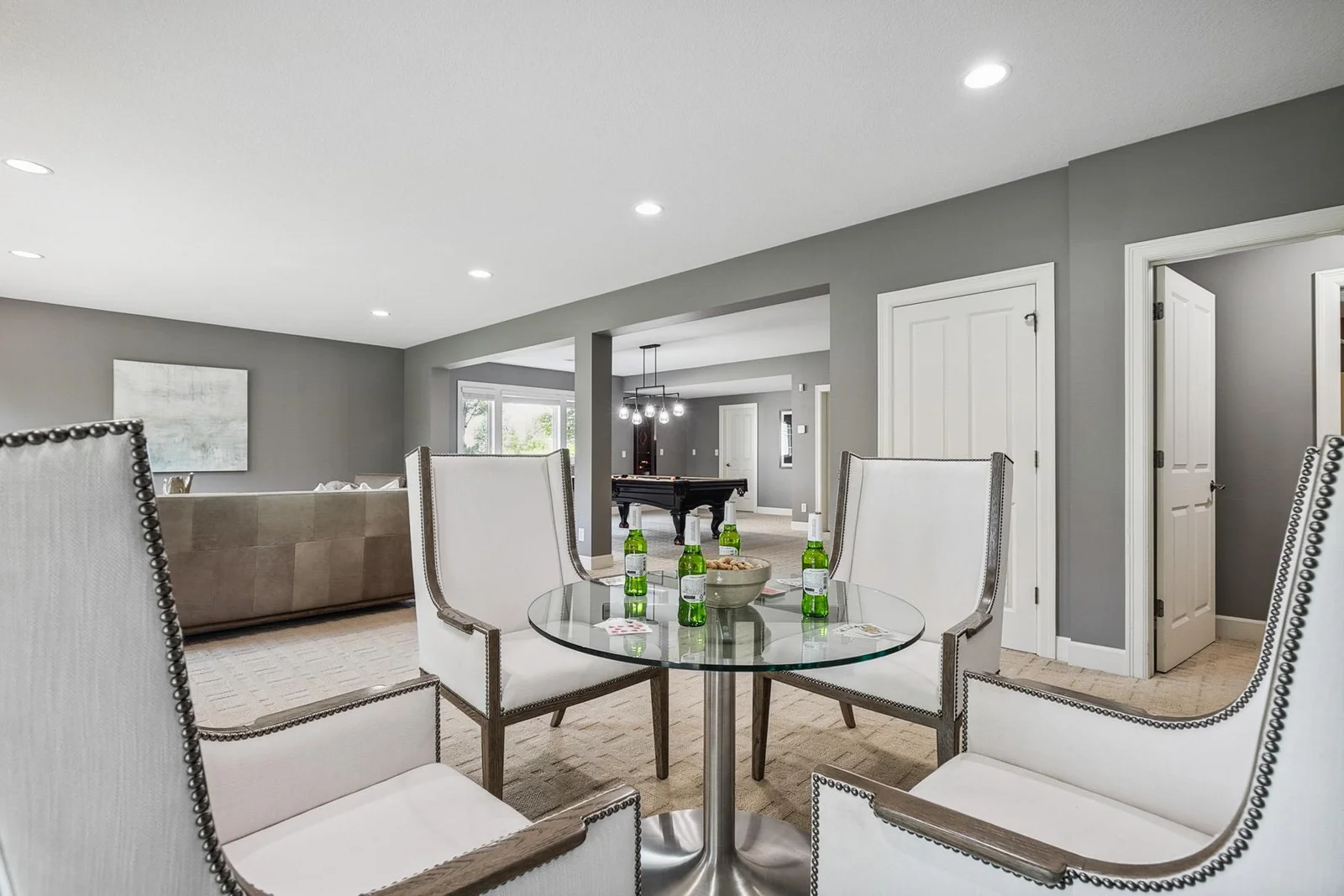 Comfortable space to unwind after a long day, with easy access to outdoor living.