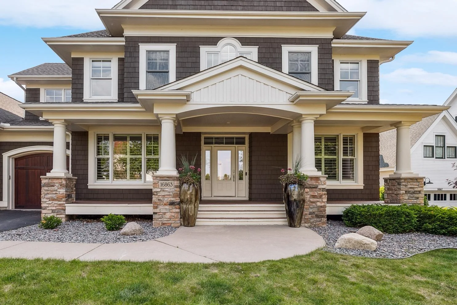 A warm, welcoming entrance that sets the tone for elevated living.