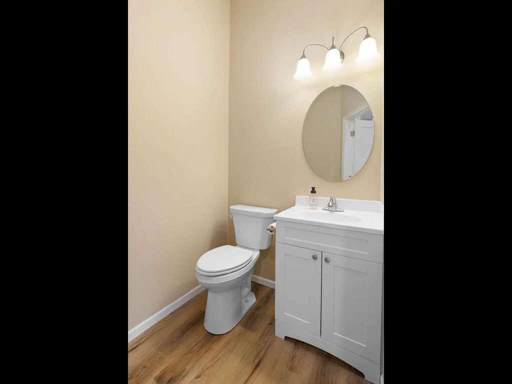 Powder room for guest.