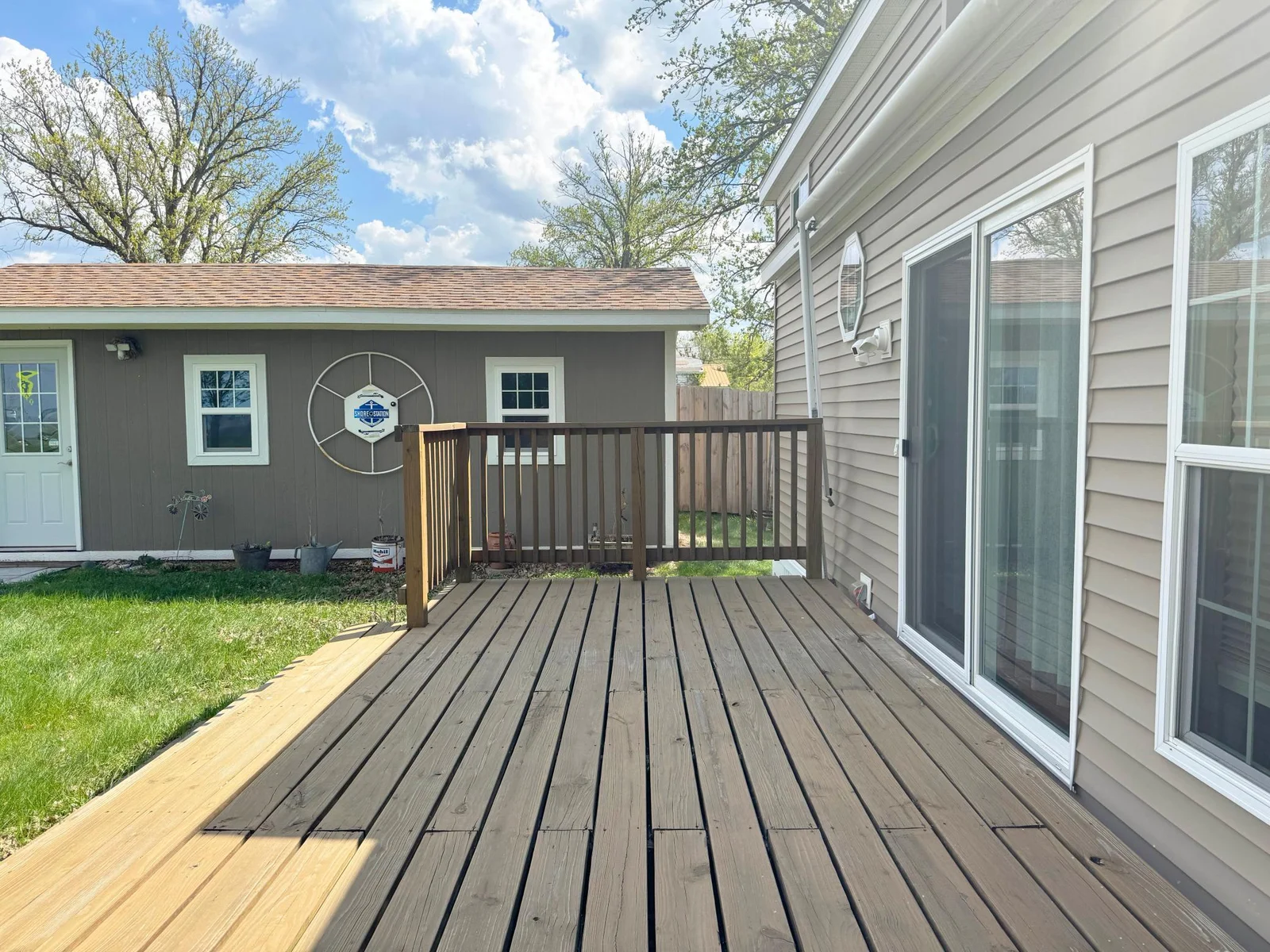 Another angle of the deck.