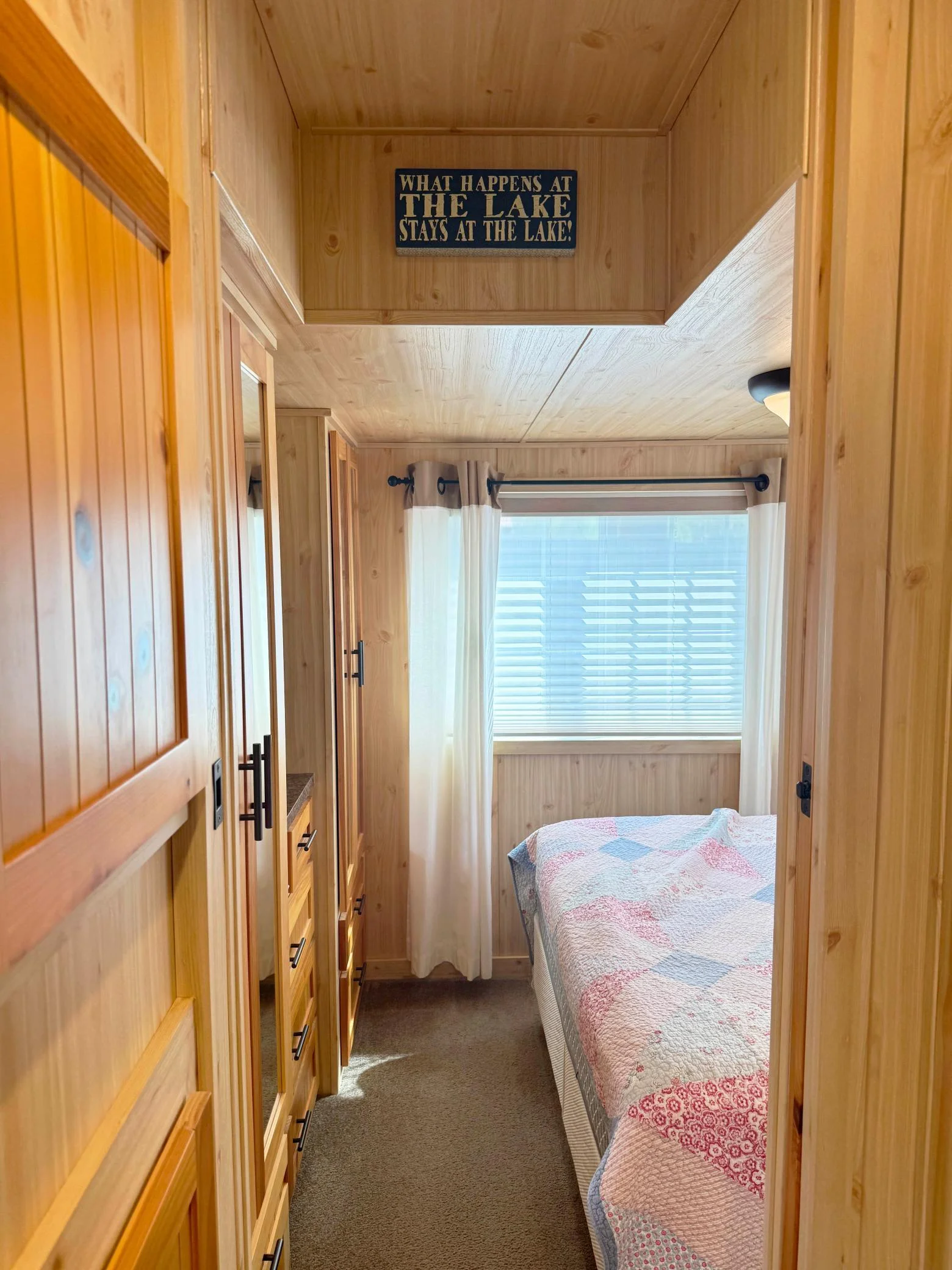A peek into the bedroom.