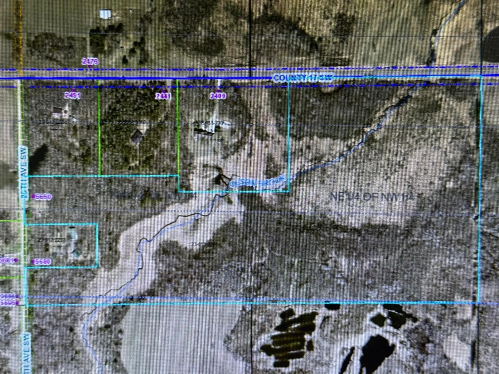 Aerial of 57 Acres
