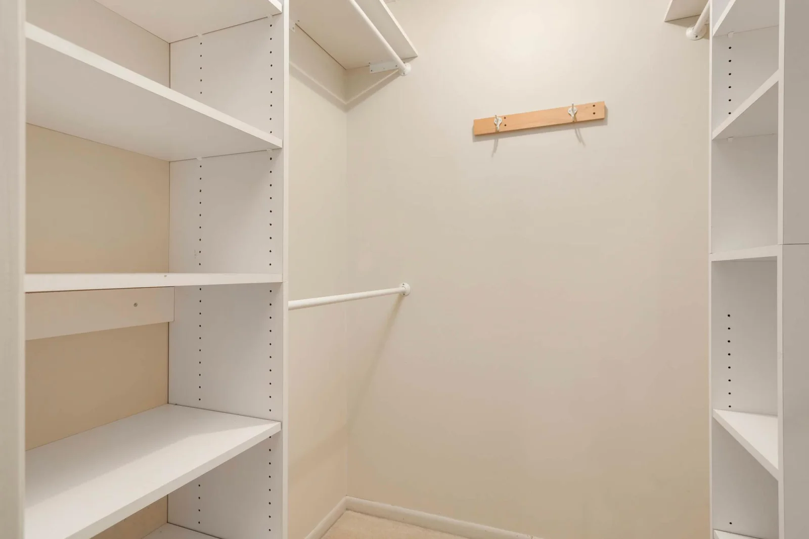 Primary walk-in closet.