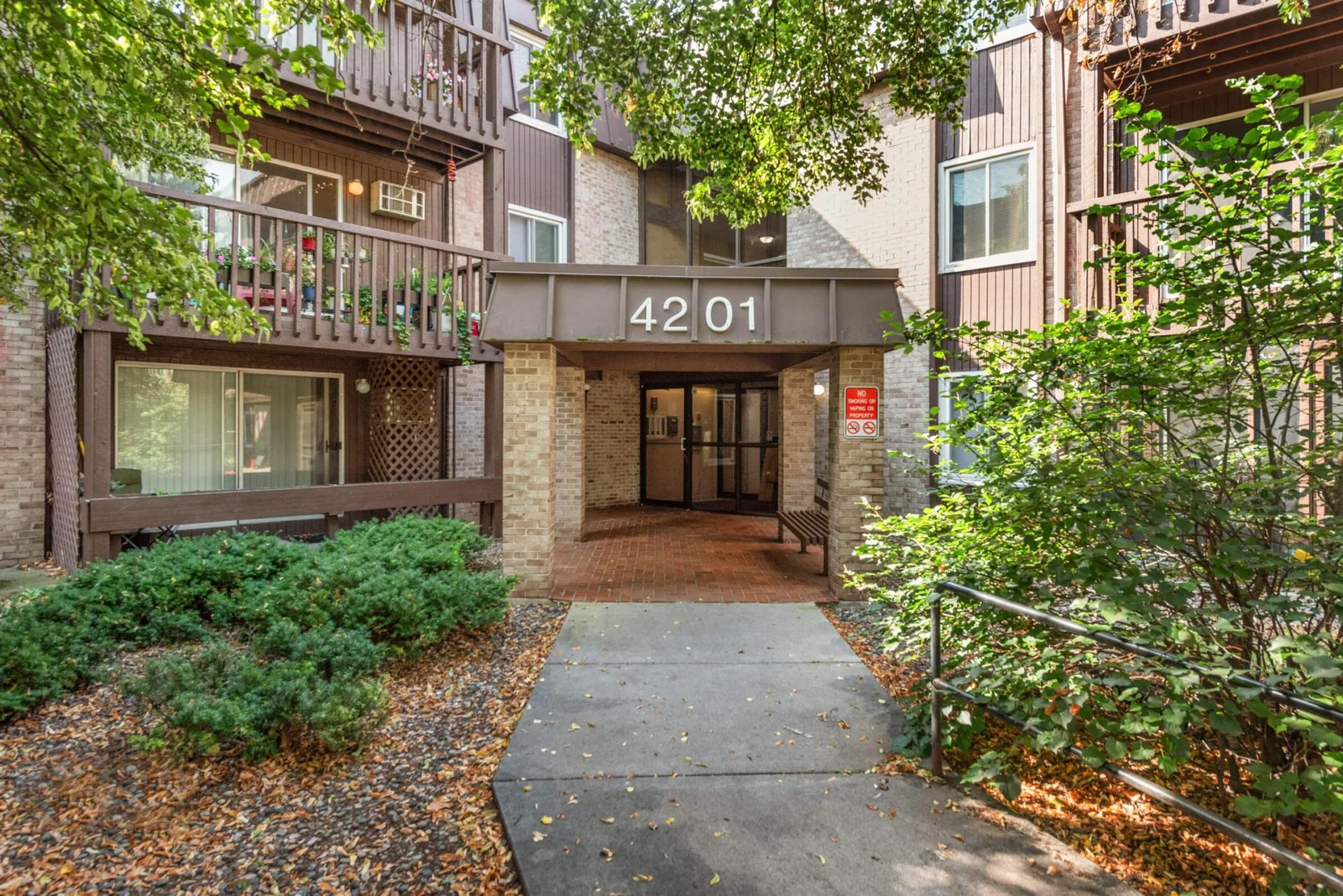 Front entry.