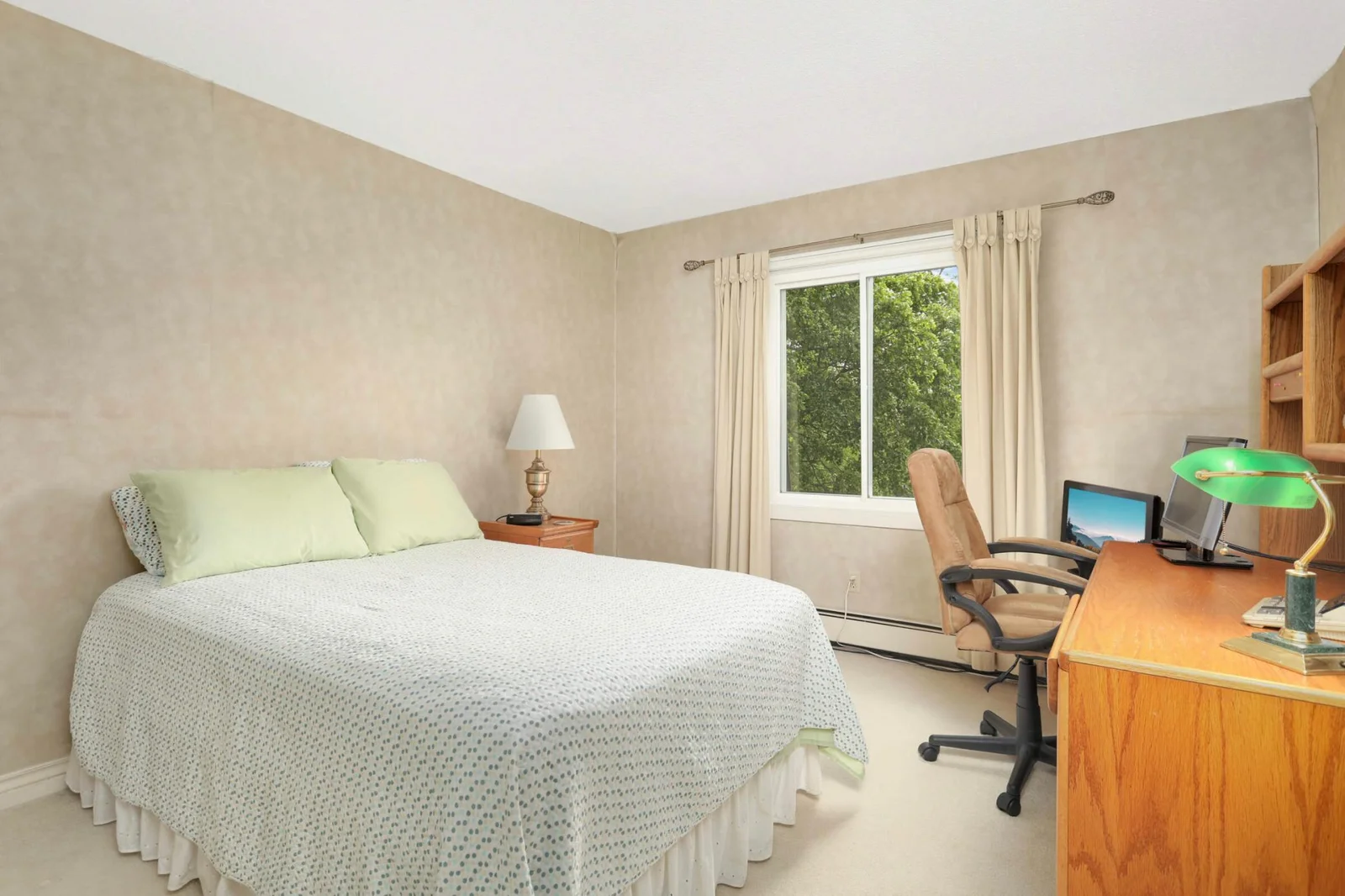 Bedroom two with lake views.