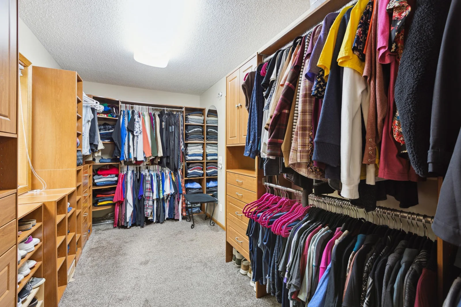 Huge Primary Walk In Closet