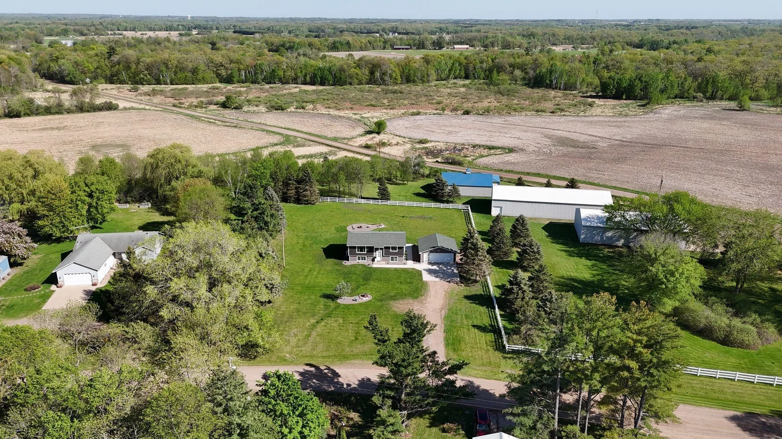 Drone Shot Of Full Lot