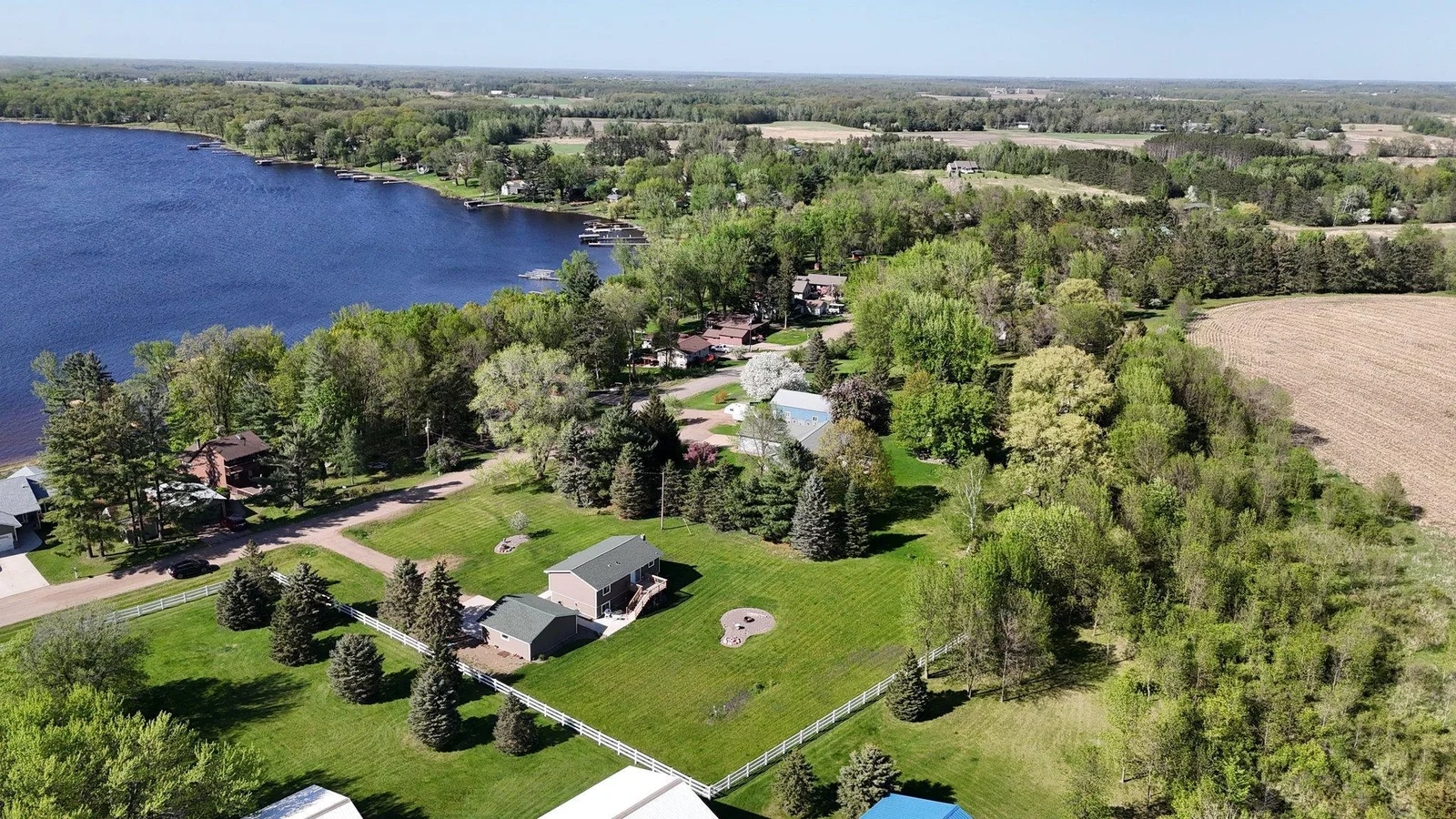 Lake View Drone Shot