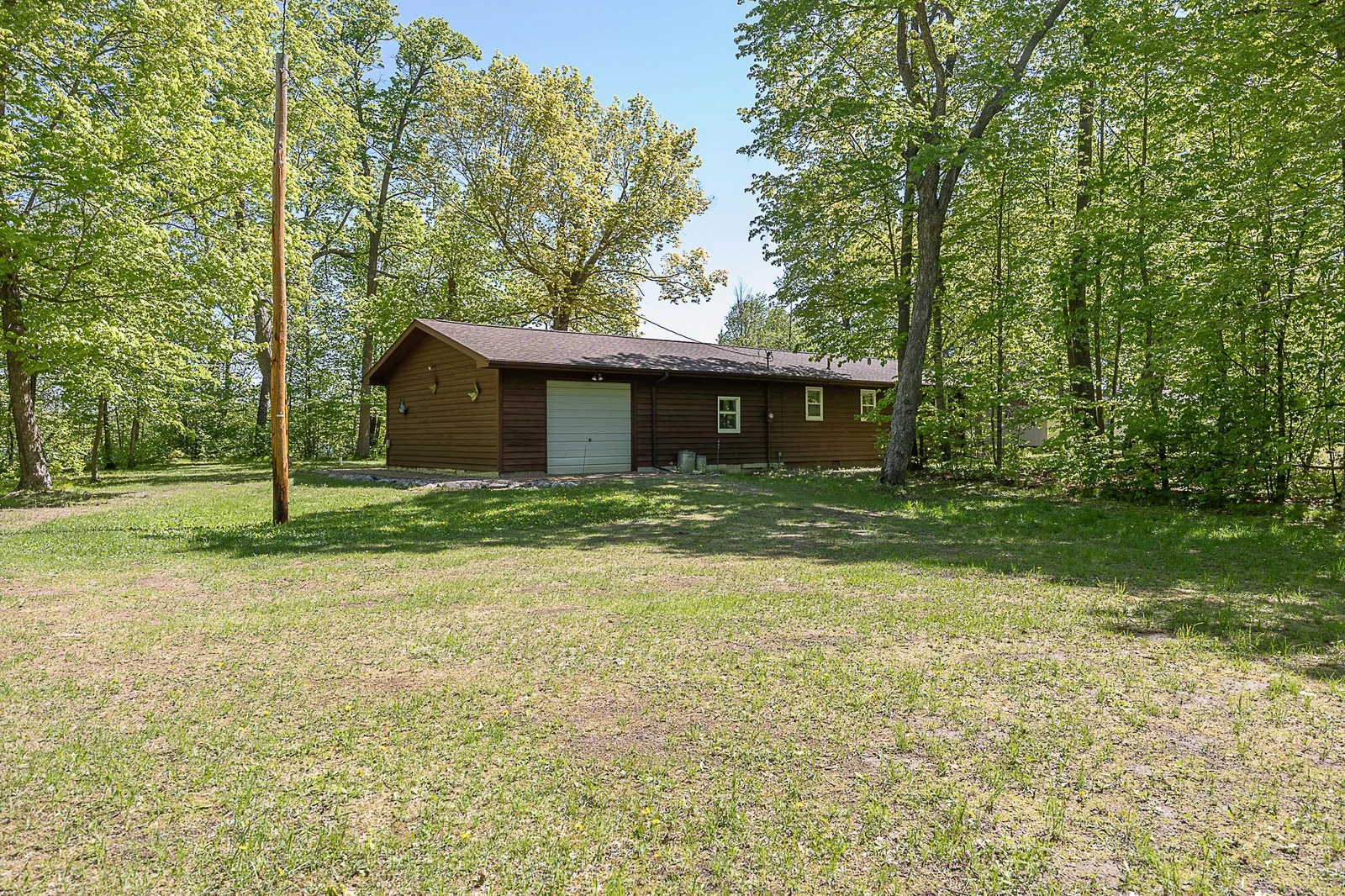 Rear view of home.