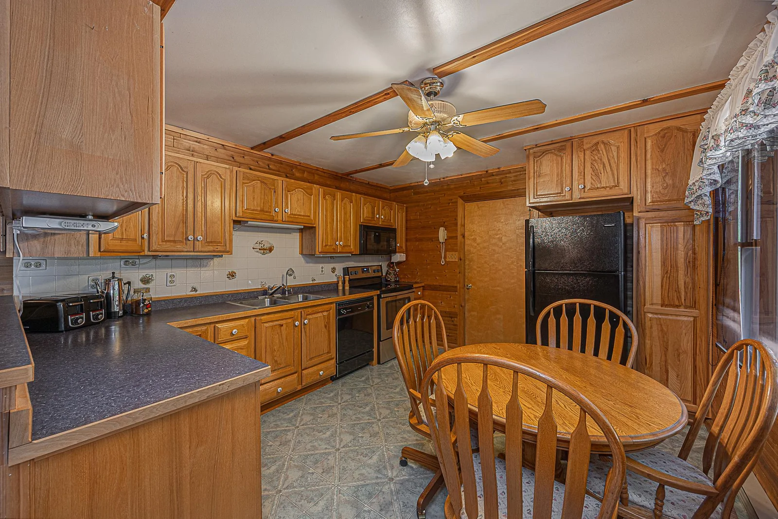 The Kitchen has ample storage.