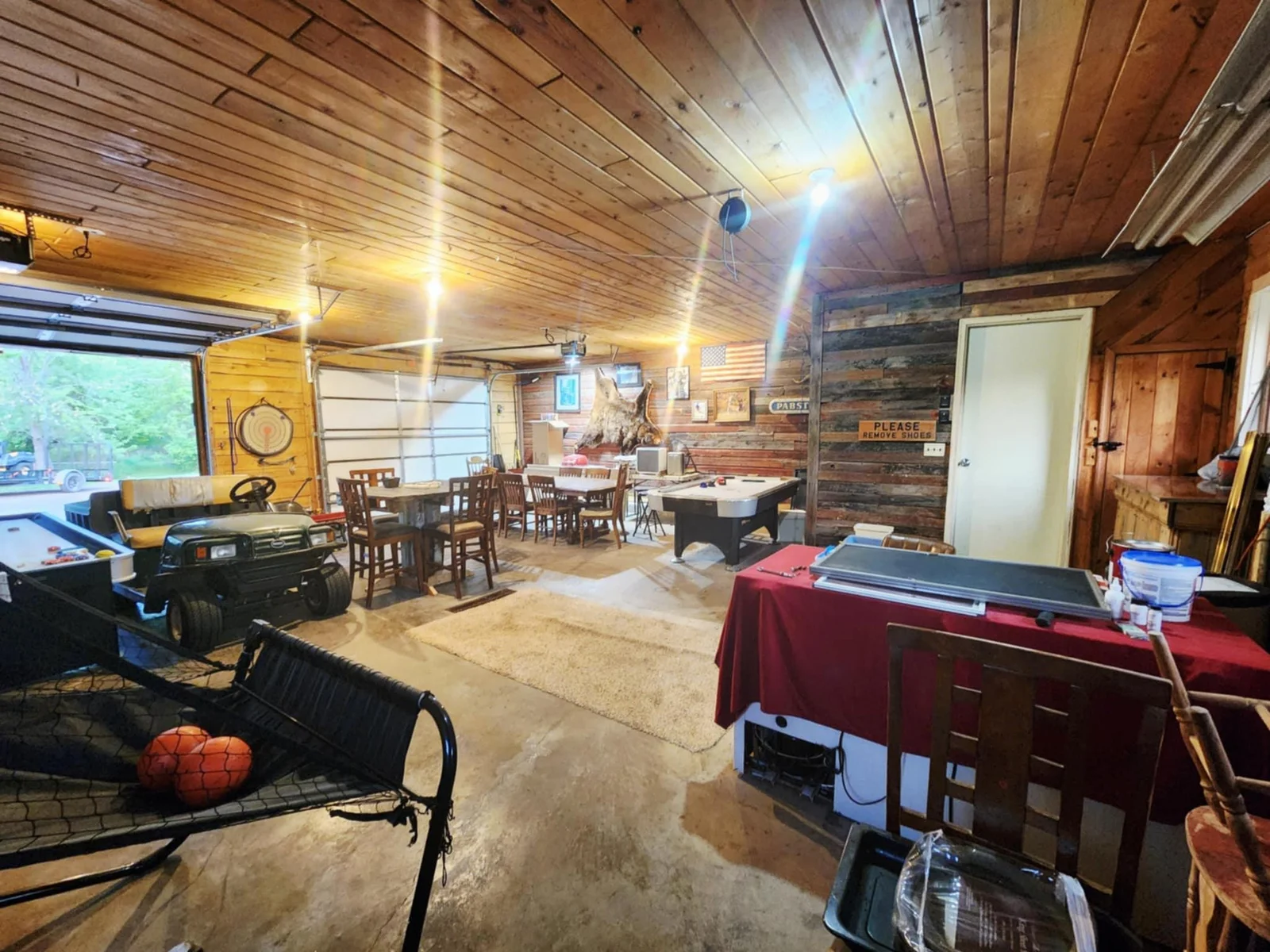 Attached garage