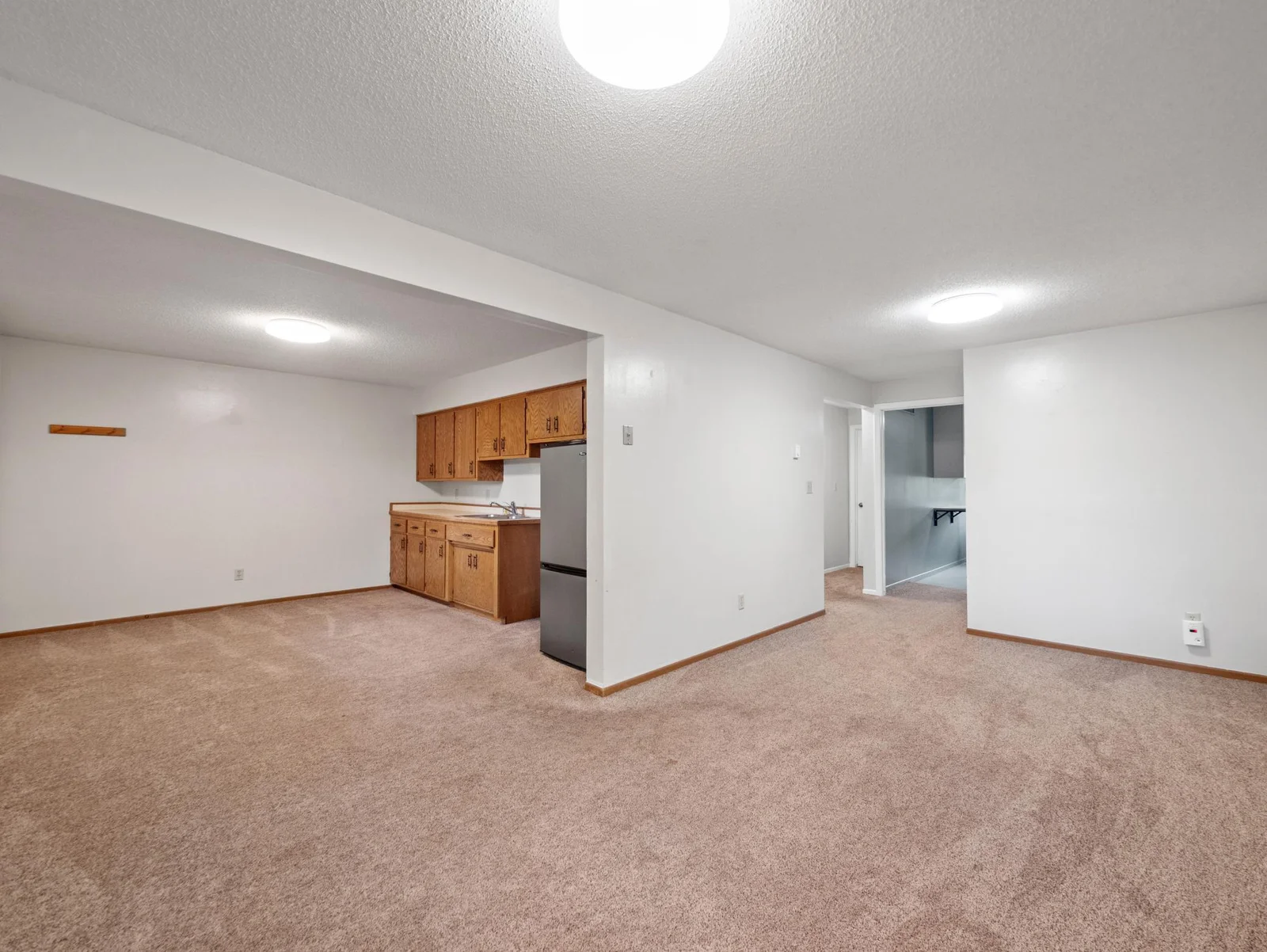 Downstairs, a spacious family room features built-in cabinetry, a fridge/freezer, and a sink, perfect for all your entertaining needs.