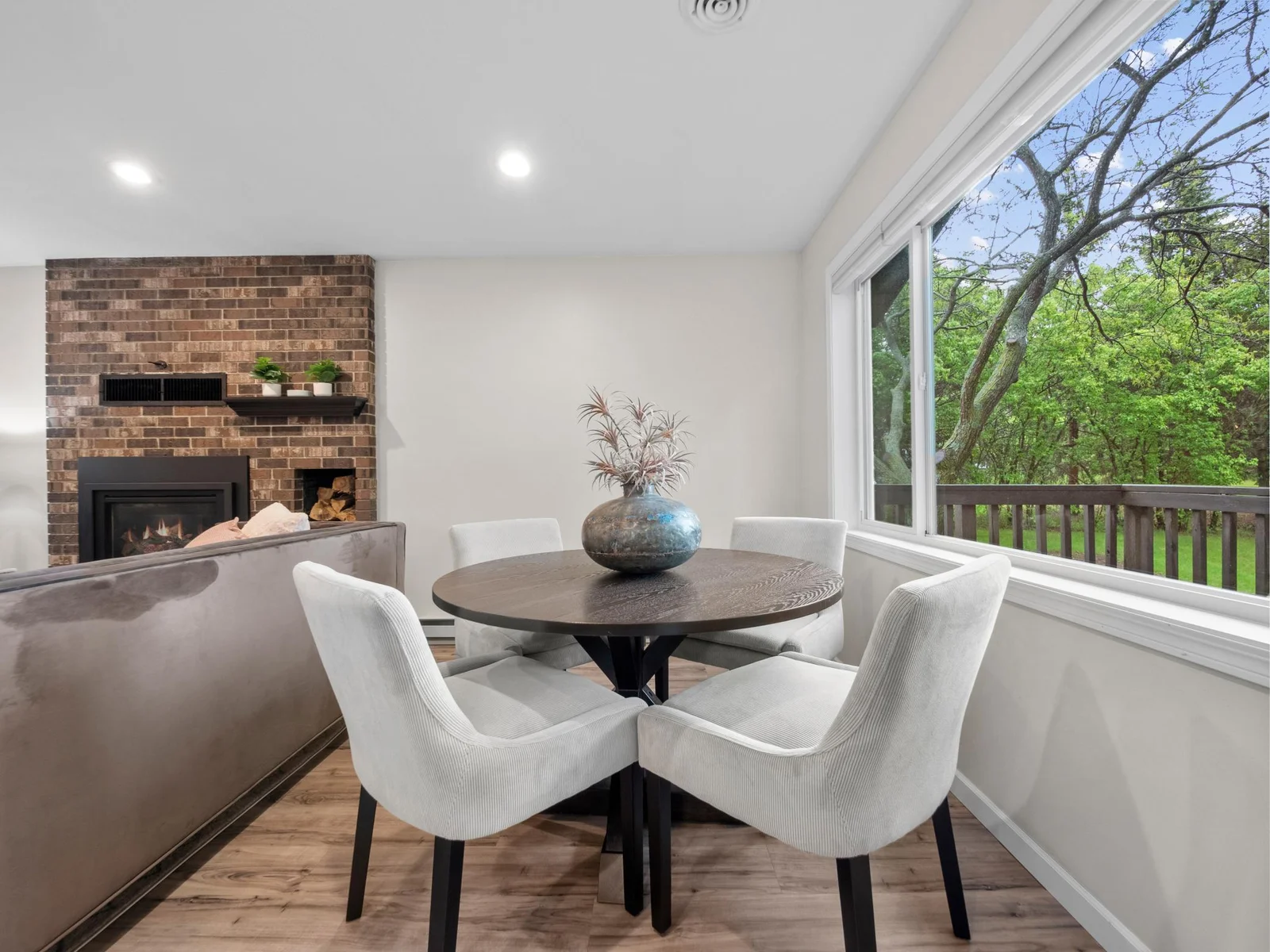 Enjoy panoramic views through the many large windows.