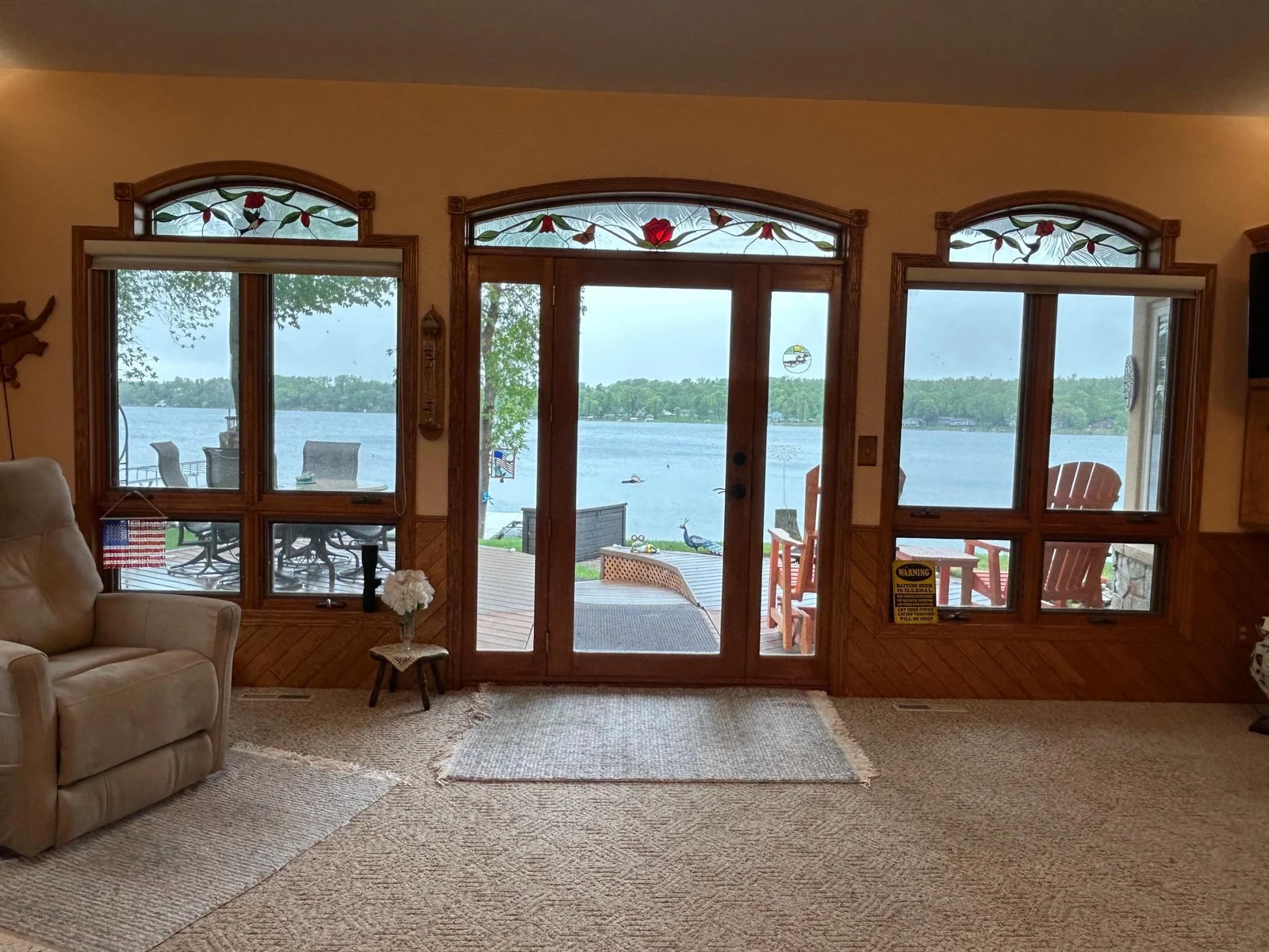 Patio Door To Lake Side Decks.JPG