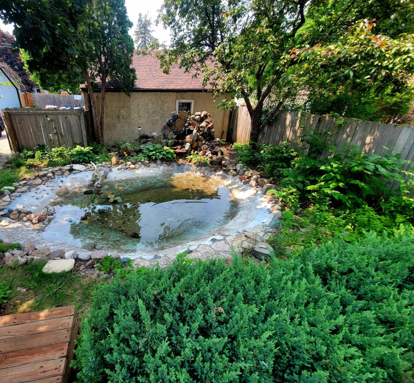 Turn on your waterfall right outside the back door automatically turn your backyard into an oasis like retreat
