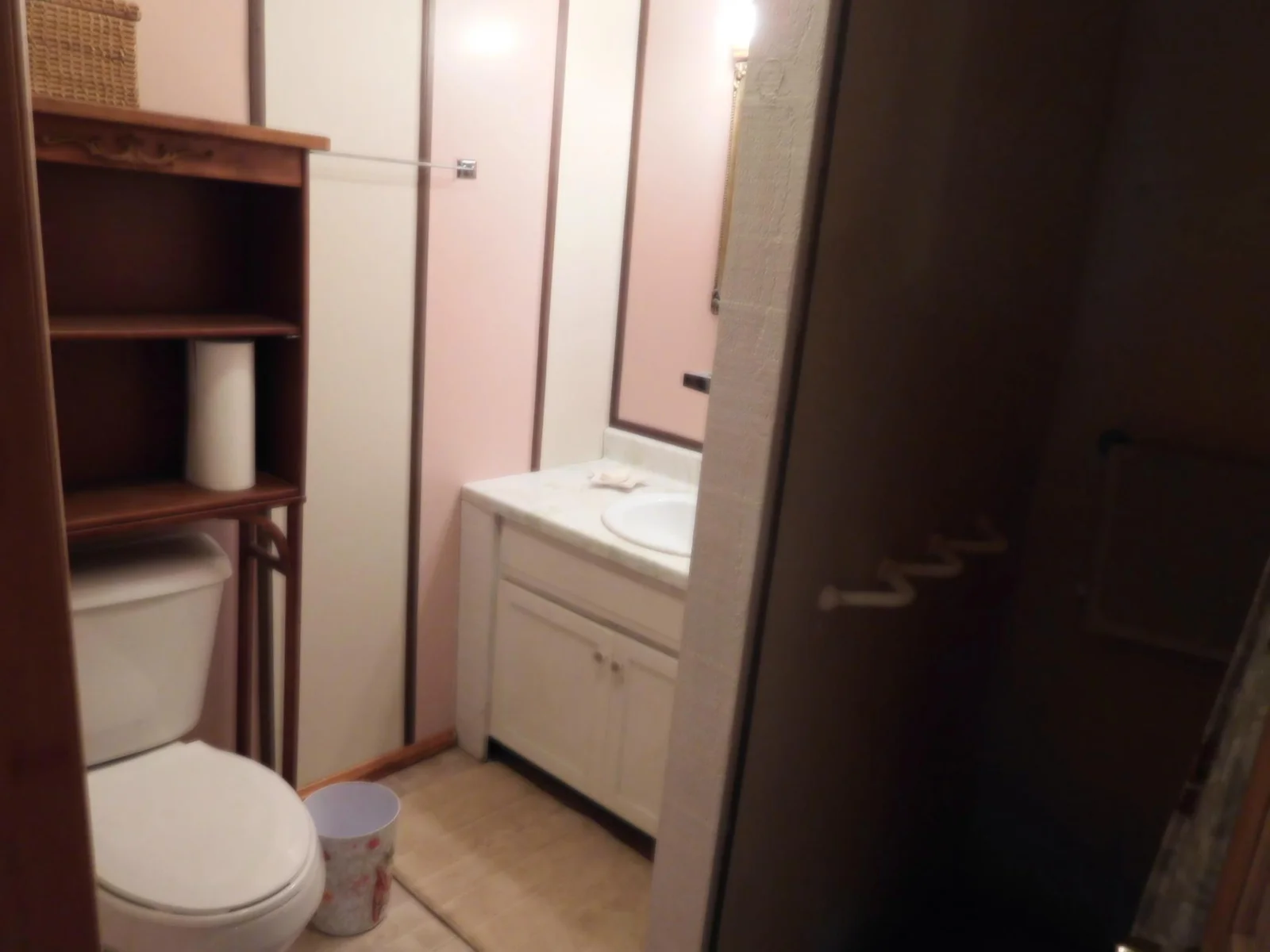 Lower level bath