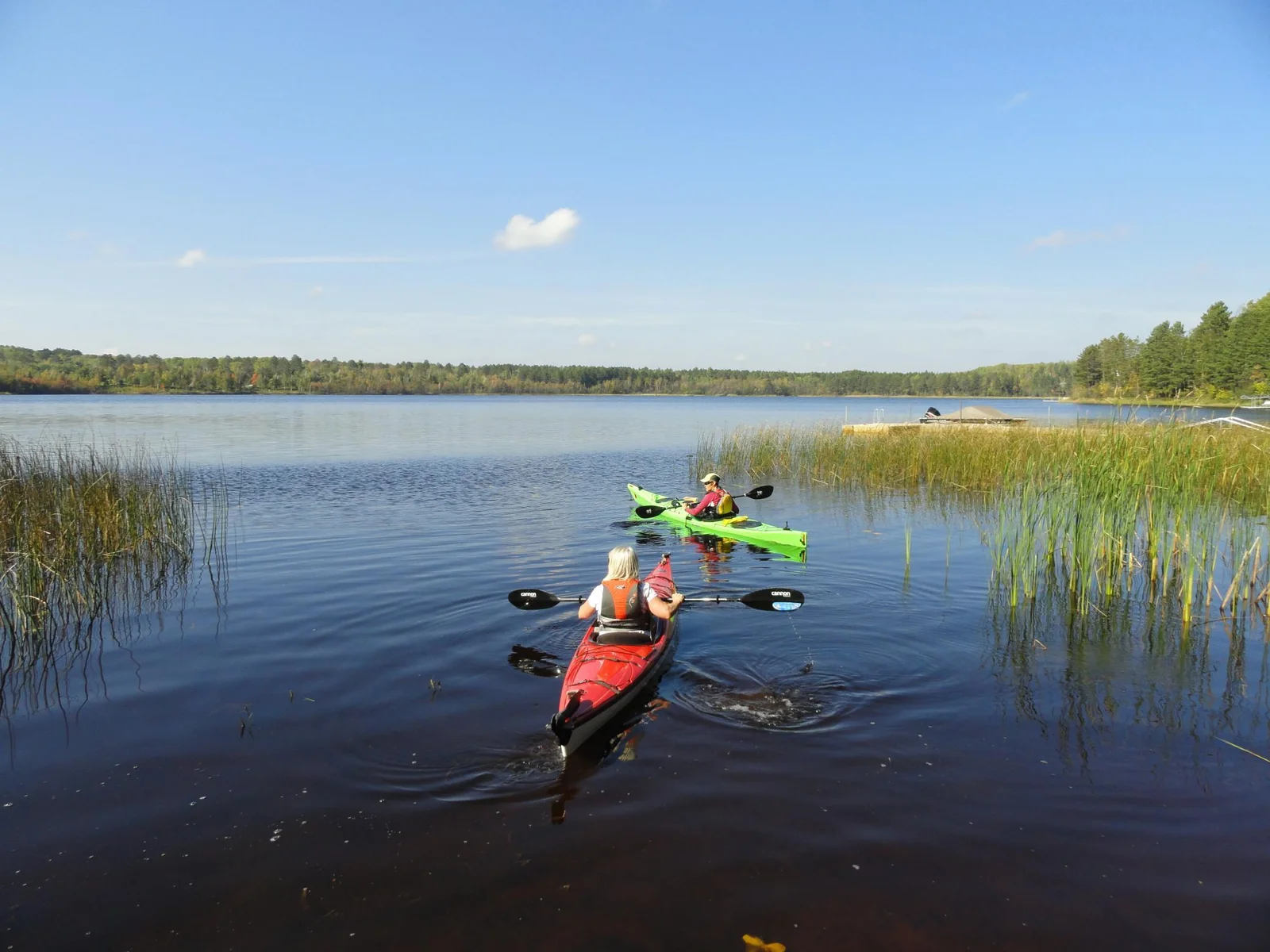 Kayaking on Wynne and Sabin Lakes